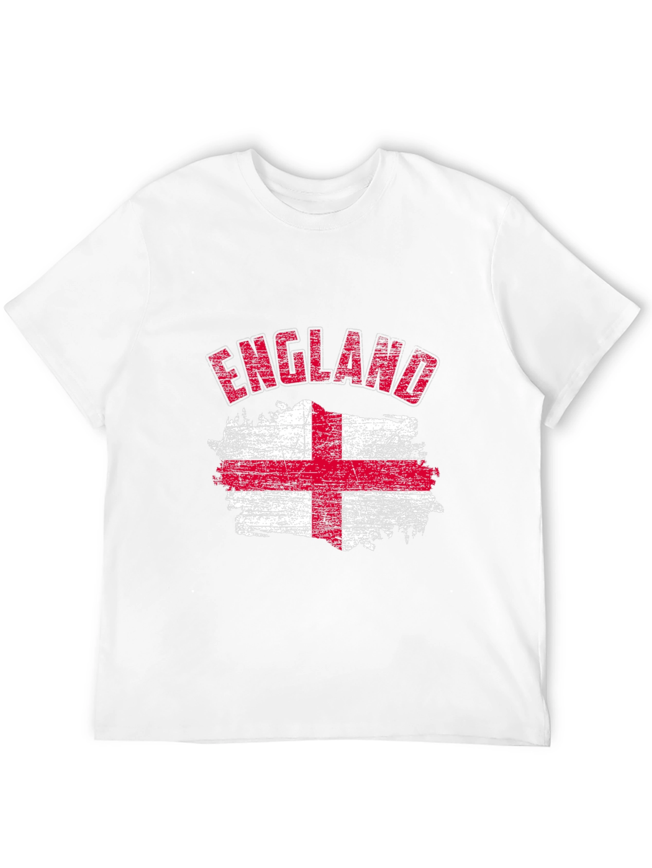 Black England Flag Graphic T-Shirt view 12