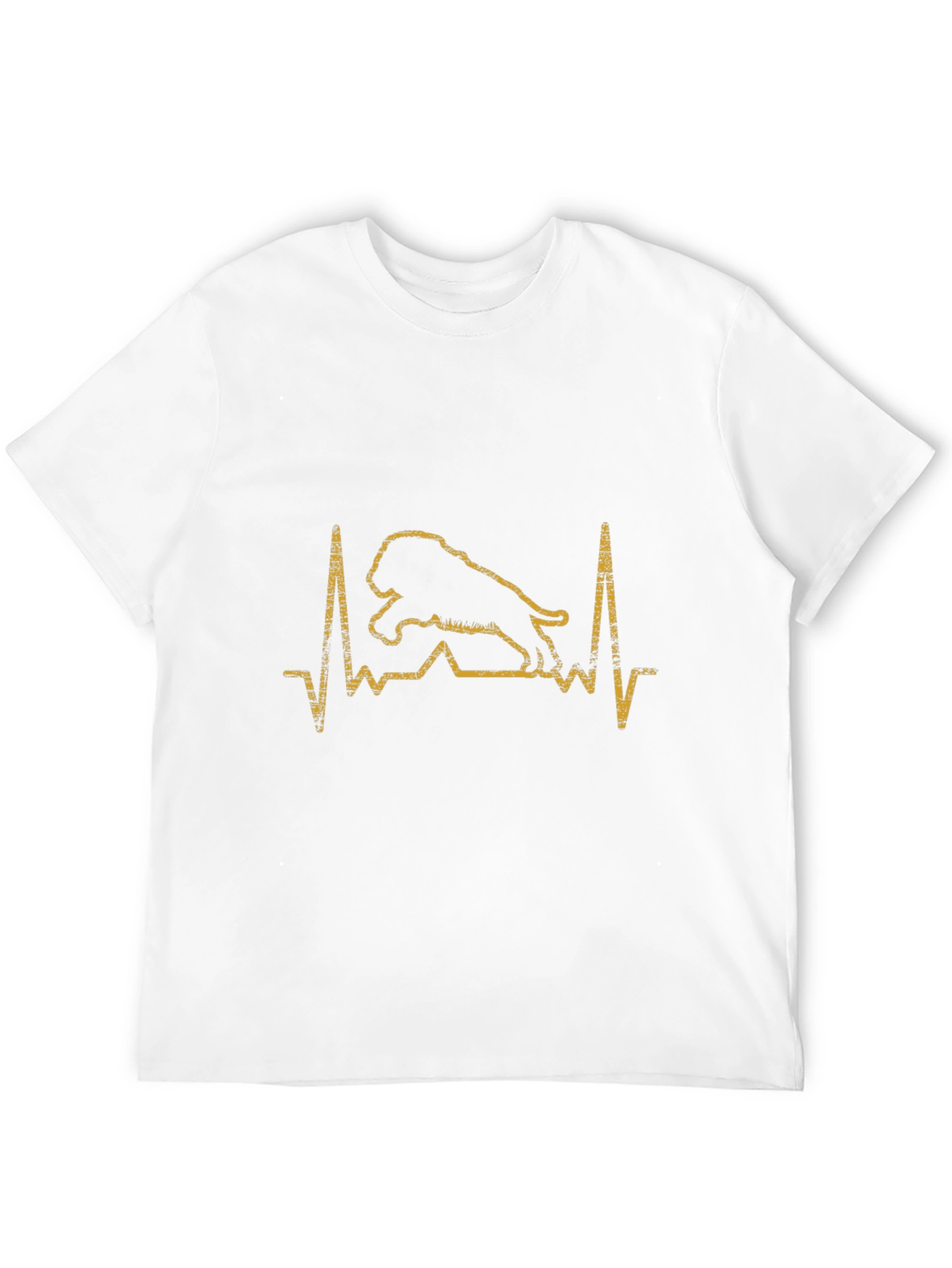 Black Lion Heartbeat T-Shirt - Black view 12