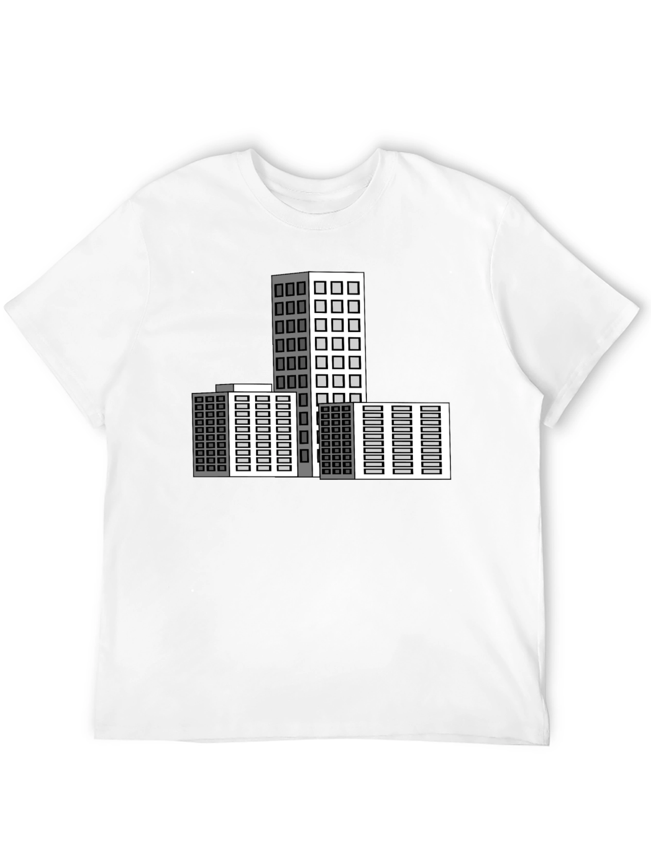 Black Urban Architect T-Shirt: Modern Cityscape Design view 12