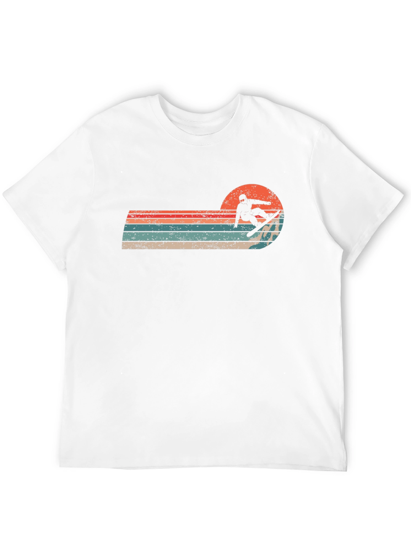 Black Retro Snowboarder Sunset Graphic Tee view 12