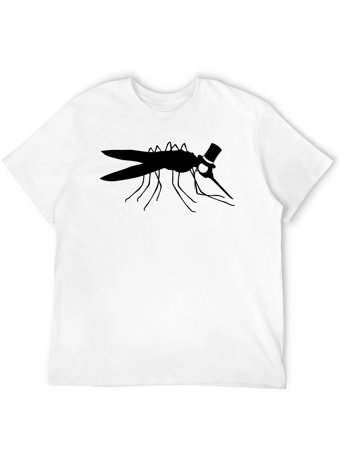 Black Dapper Mosquito Graphic T-Shirt view 12