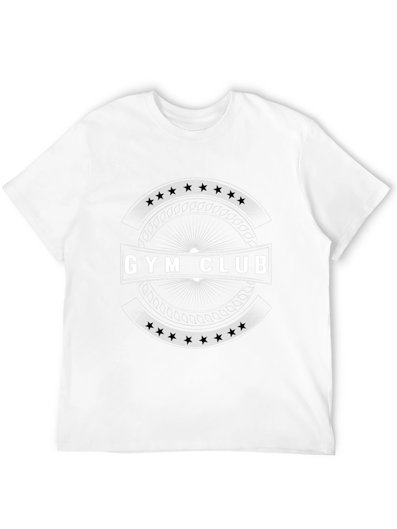 Black Gym Club Graphic Tee - Black, Cotton Blend view 12