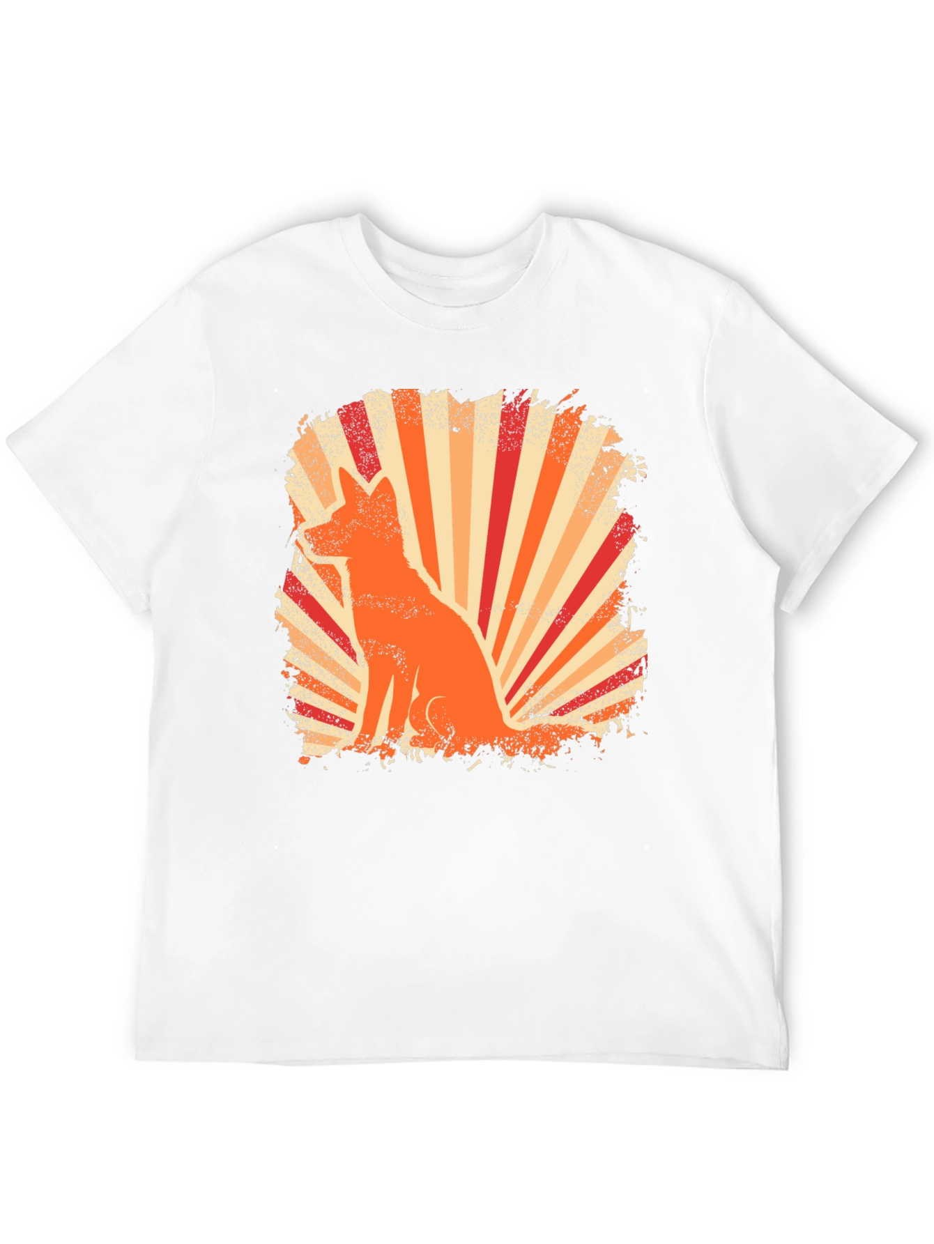 Black Retro Fox Graphic Tee - Black T-Shirt view 12