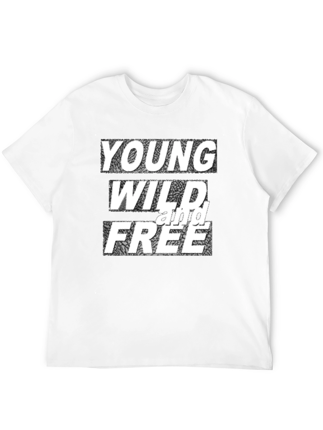 Black Young Wild & Free Graphic Tee - Bold Statement Shirt view 12