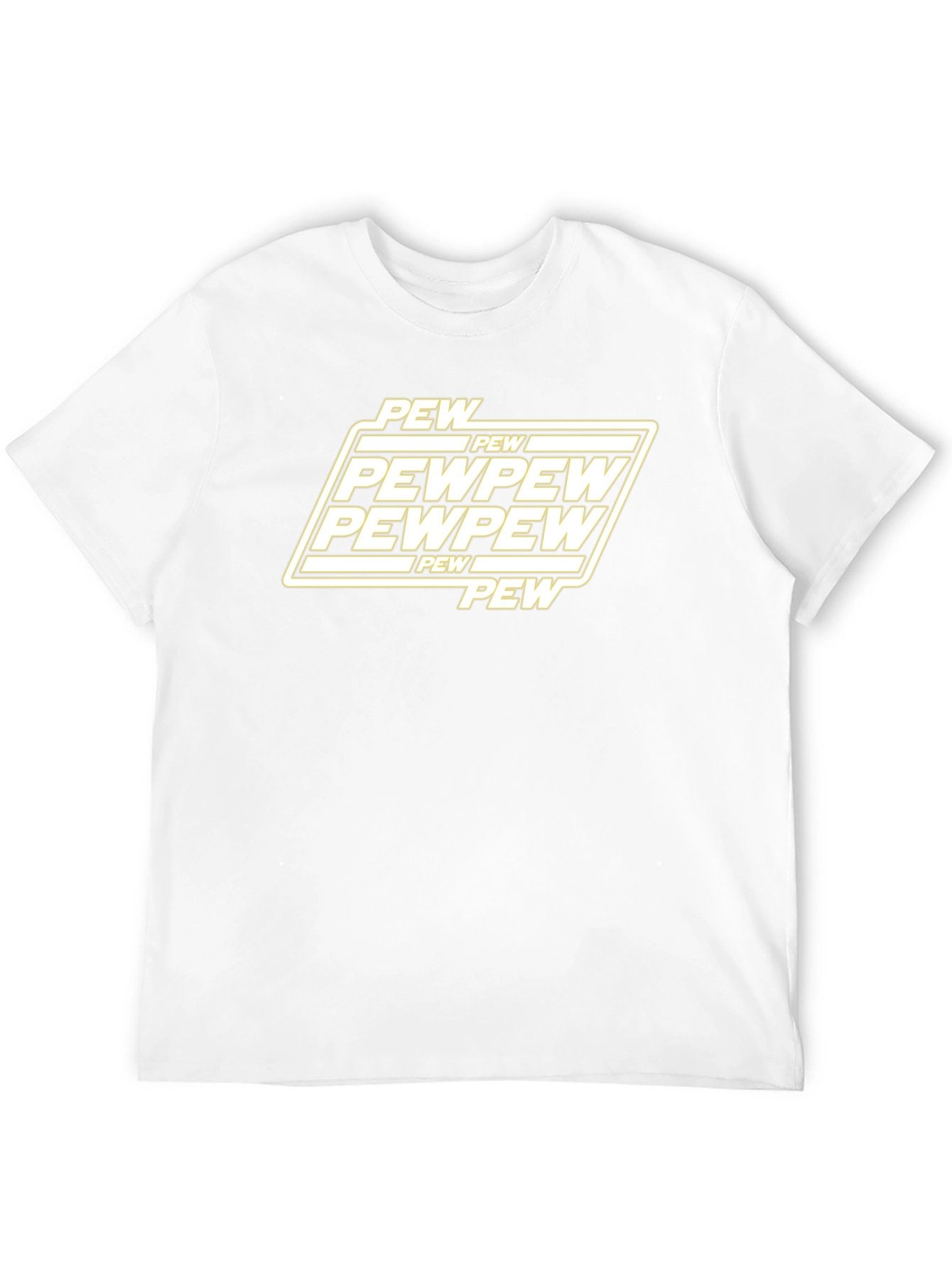 Black Pew Pew Graphic T-Shirt - Black Cotton Blend view 12