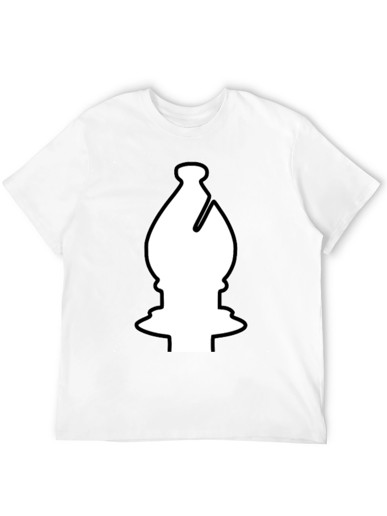 Black Chess Bishop Graphic T-Shirt - Black view 12