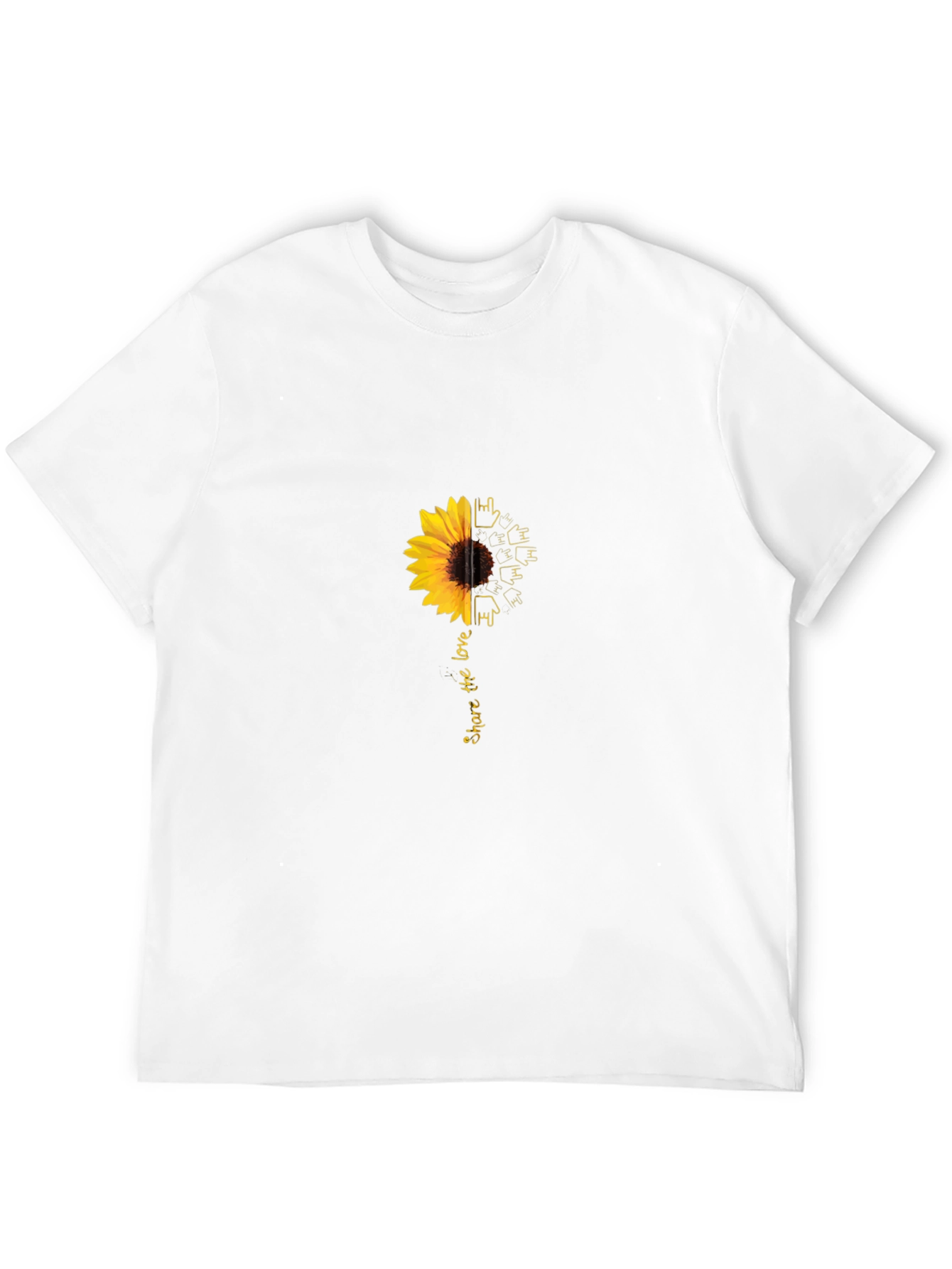 Black Sunflower Share the Love Black T-Shirt view 12