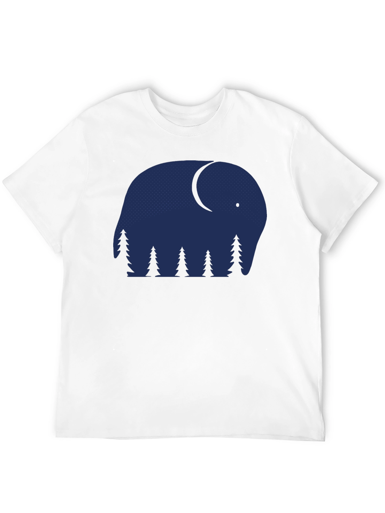 Black Elephant Nightscape Graphic Tee - Stylish & Unique! view 12