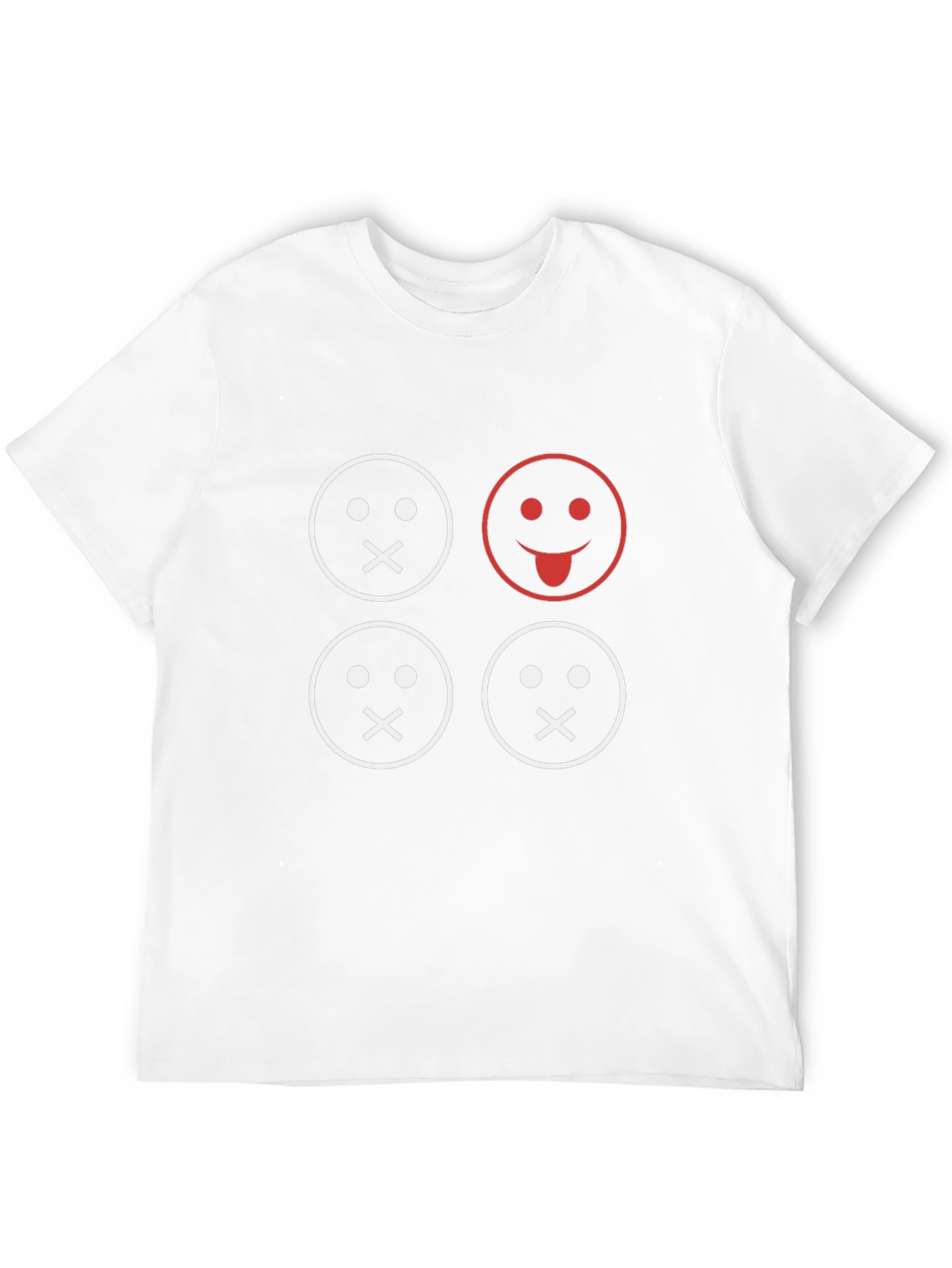 Black Funny Emoji Graphic T-Shirt - Black view 12