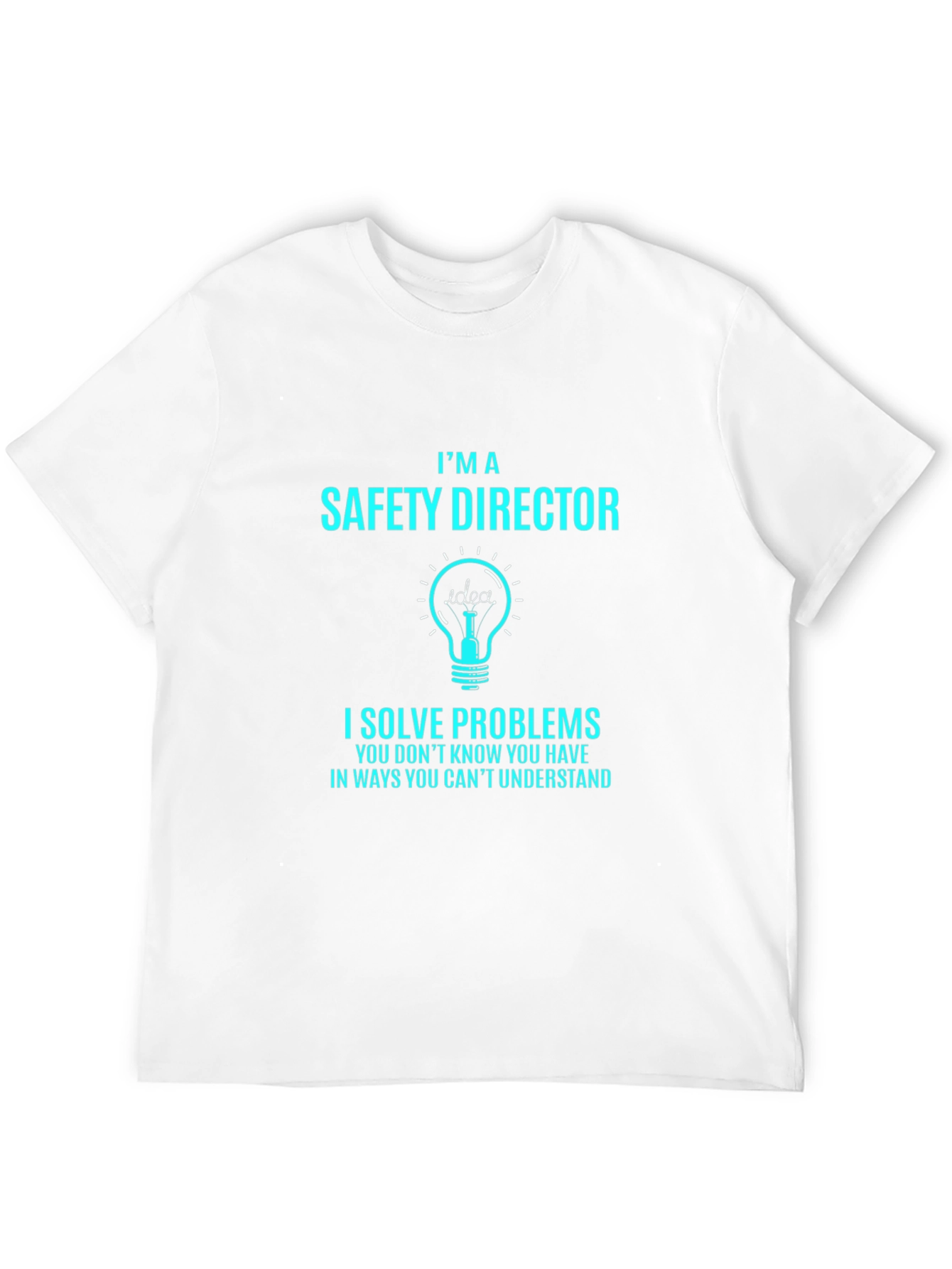 Black Safety Director T-Shirt - I Solve Problems view 12