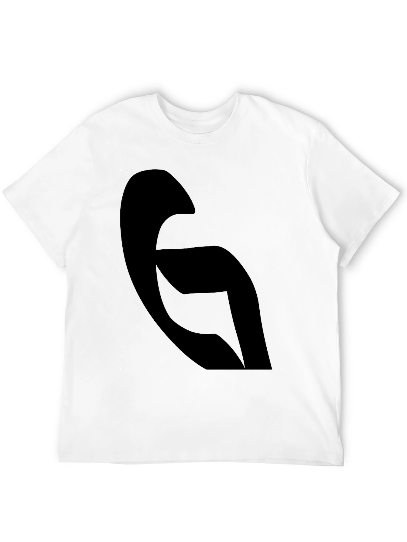 Black Modern Abstract Black Graphic Tee - Casual Style view 12