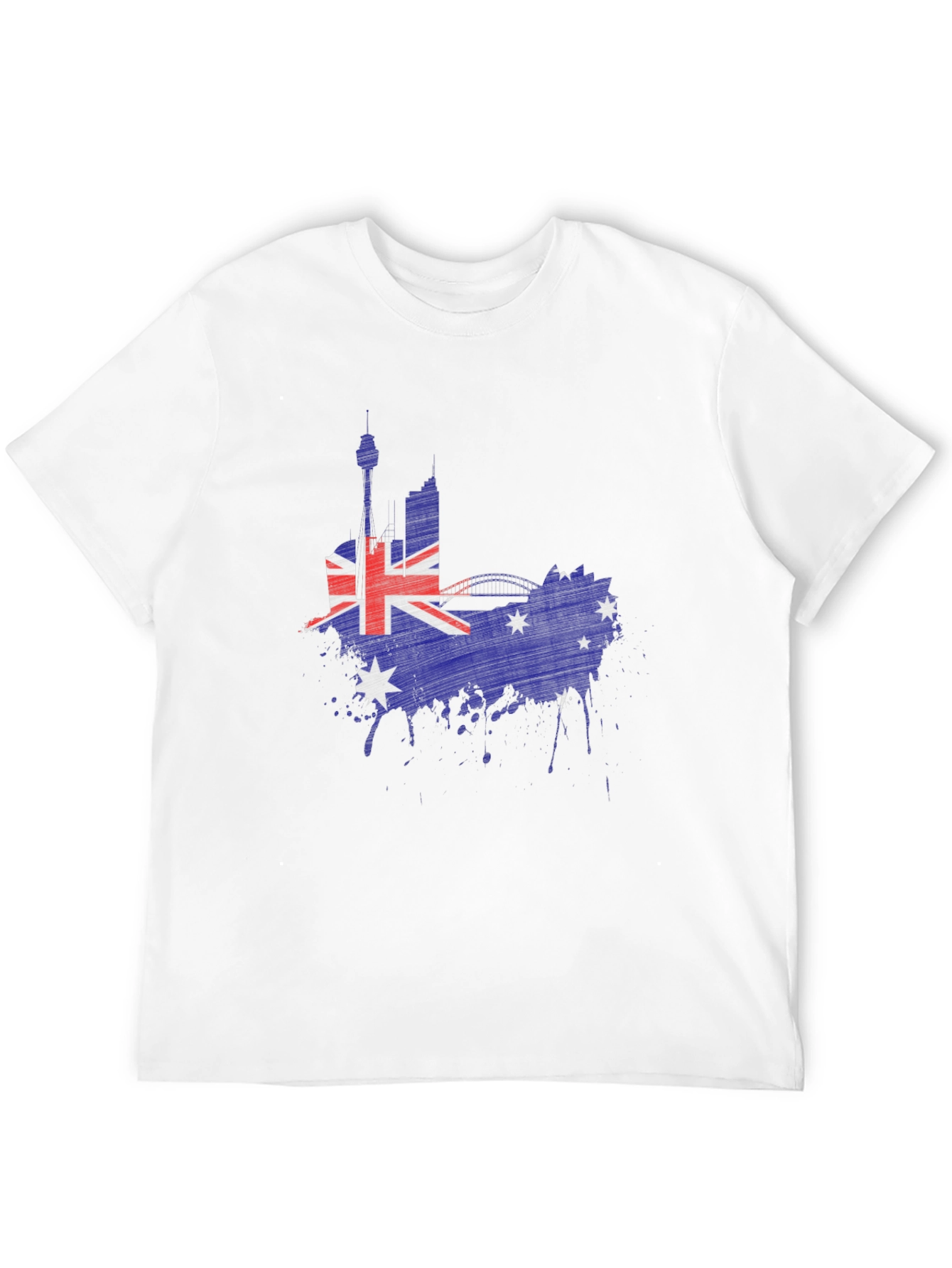 Black Australia Flag Graphic T-Shirt view 12
