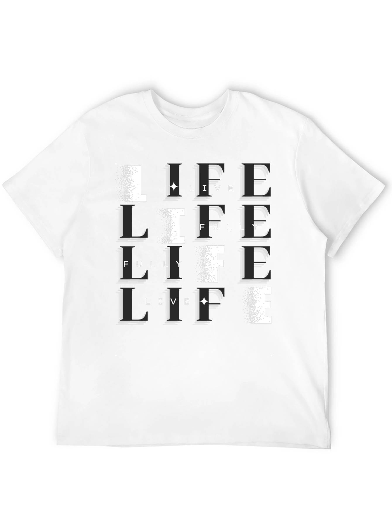 Black Live Life Fully Black T-Shirt view 12