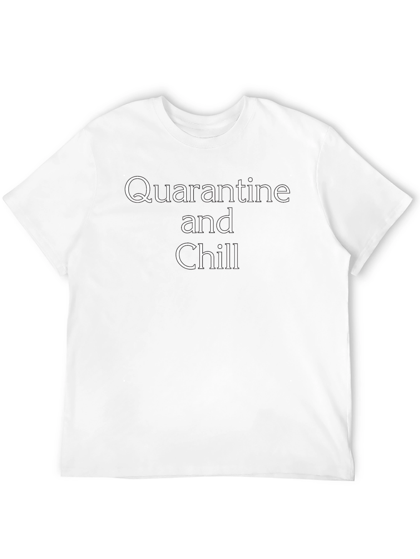 Black Quarantine and Chill Black T-Shirt view 12