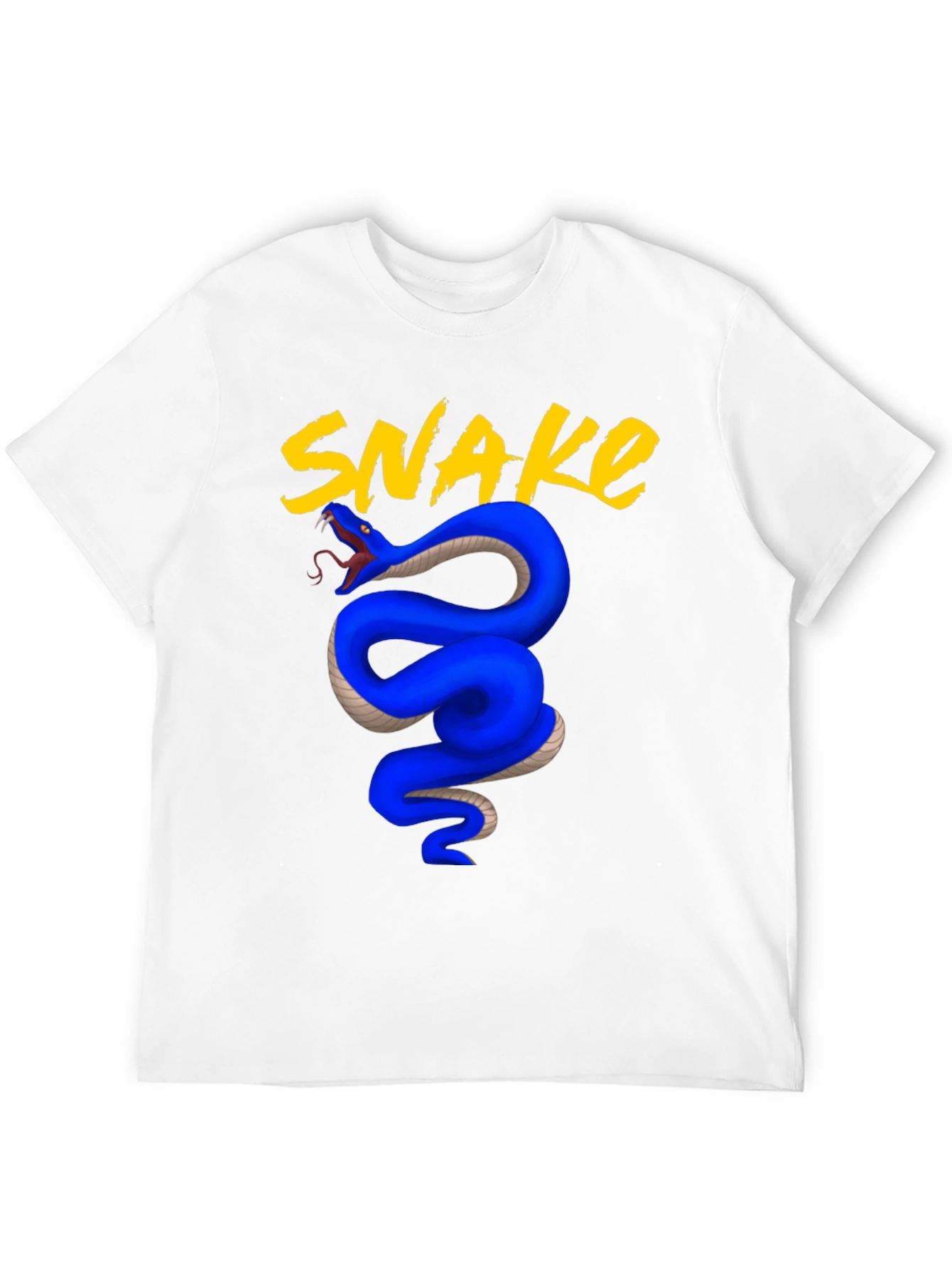 Black Blue Snake Graphic Tee - Bold & Stylish view 12