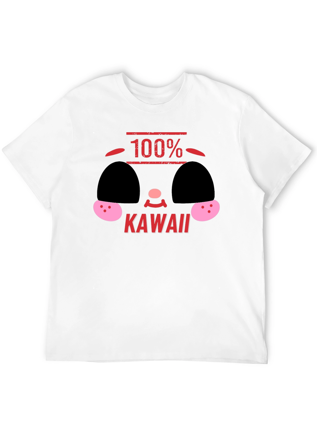 Black 100% Kawaii Graphic T-Shirt - Soft Black Tee view 12