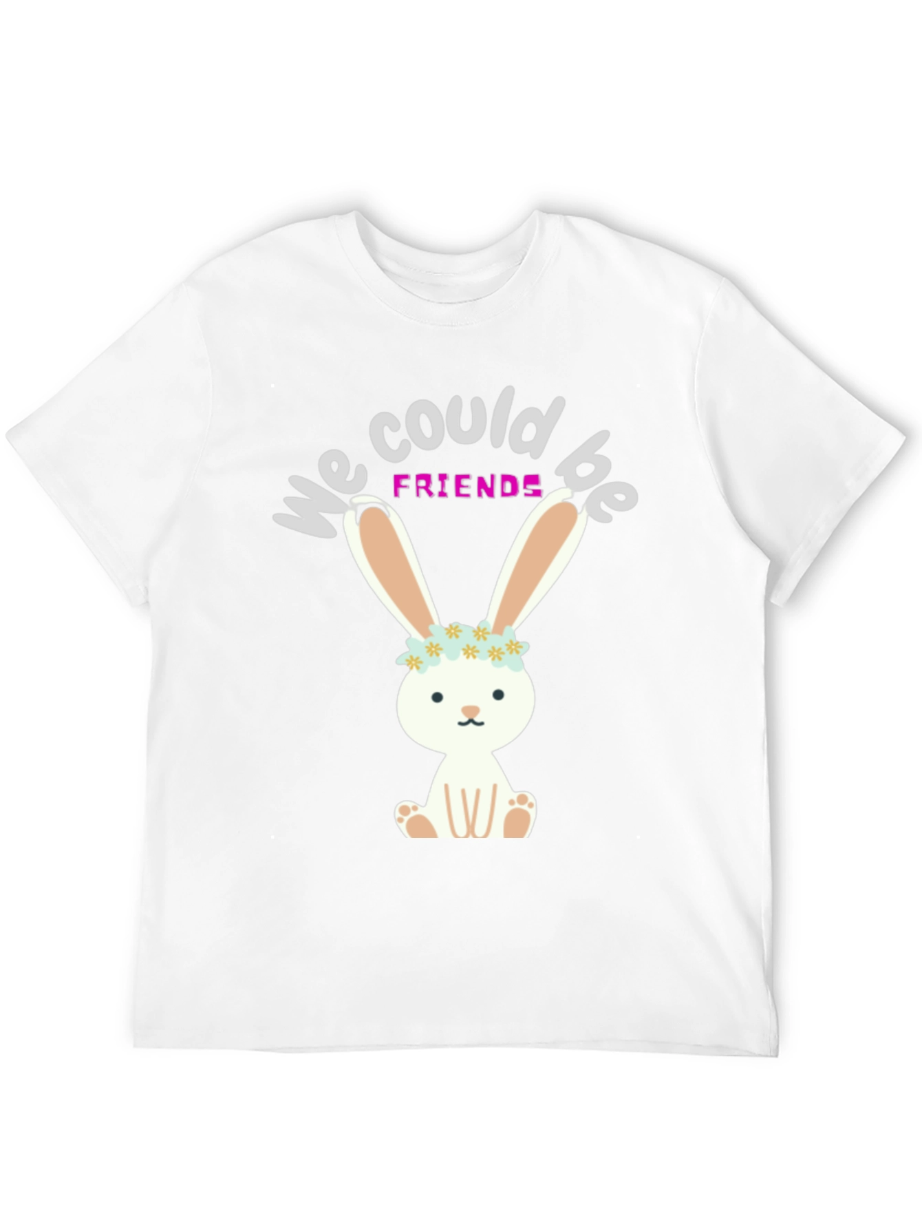 Black Bunny Friends Graphic T-Shirt view 12