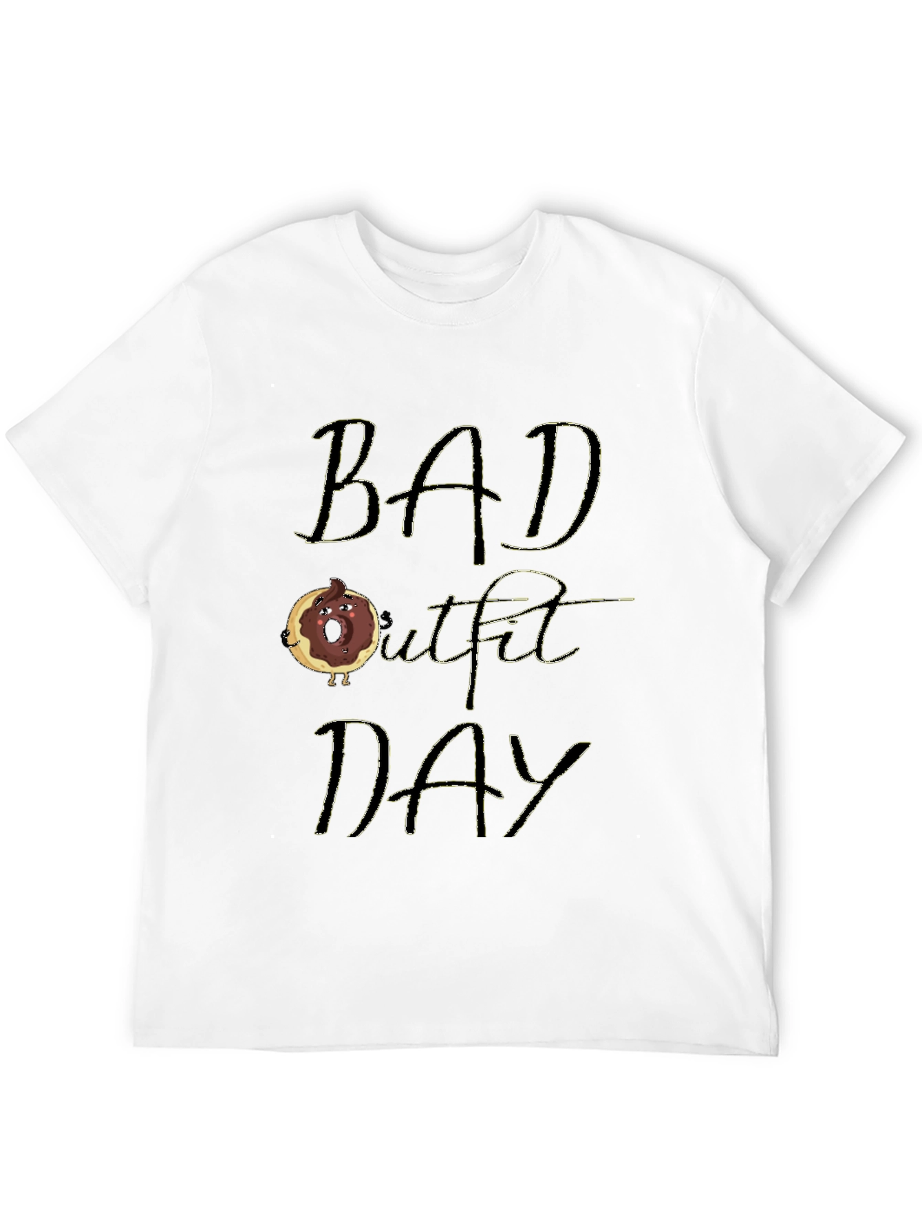 Black Bad Outfit Day Funny T-Shirt view 12