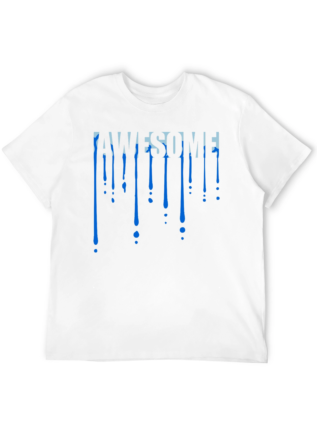 Black Awesome Drip Tee - Cool Graphic Design view 12
