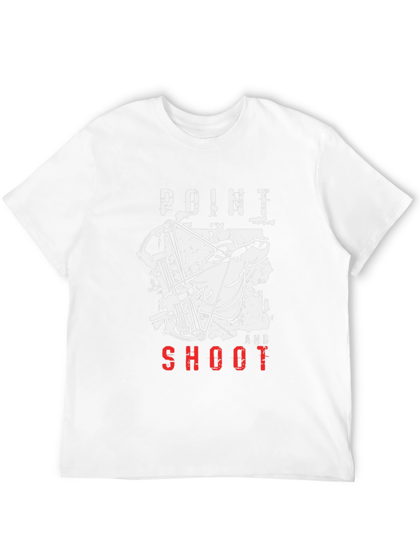 Black Point and Shoot Archer Graphic Tee - Black Cotton T-Shirt view 12