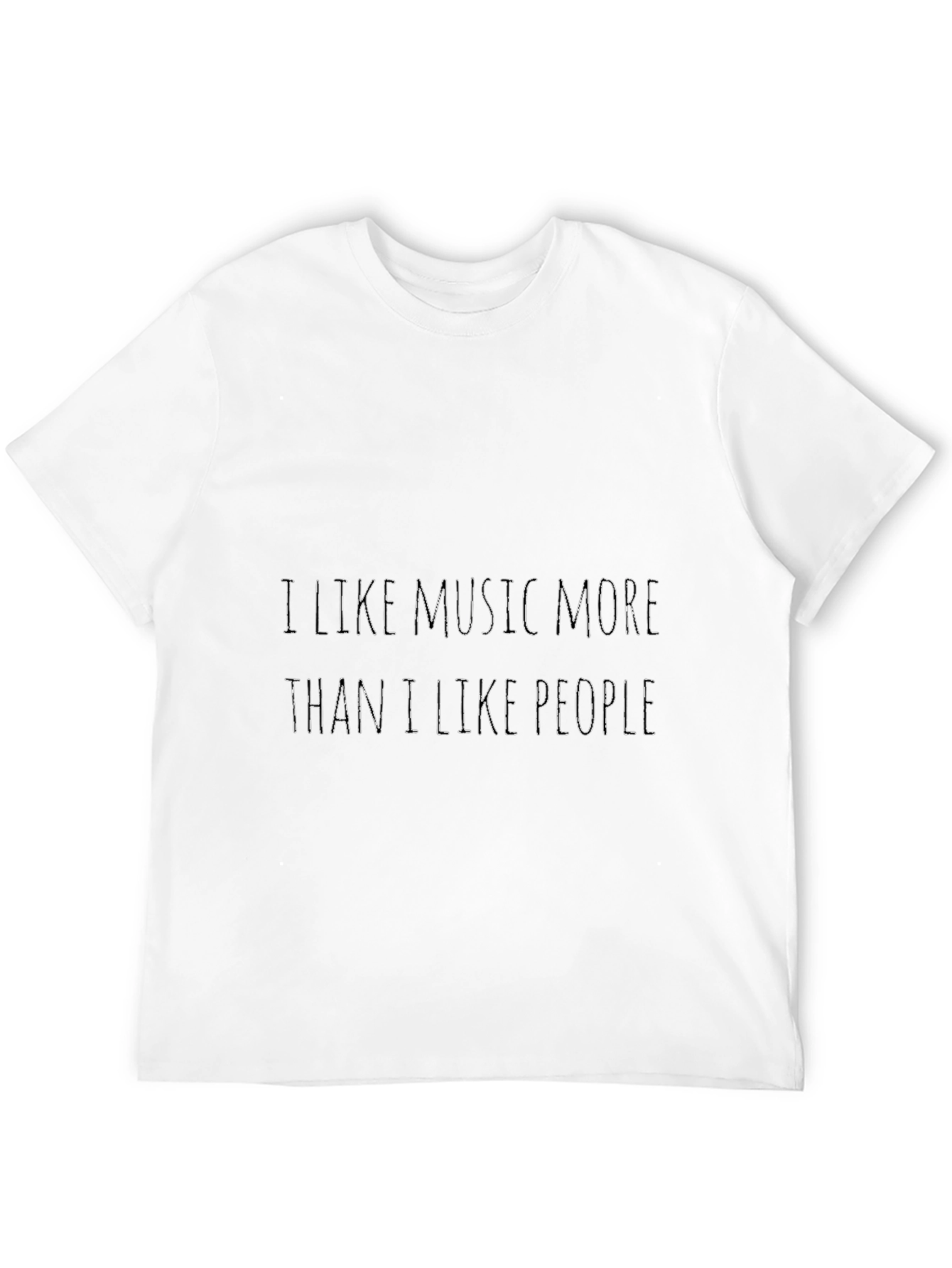 Music Lover Graphic Tee - I Like Music More Than People - 12