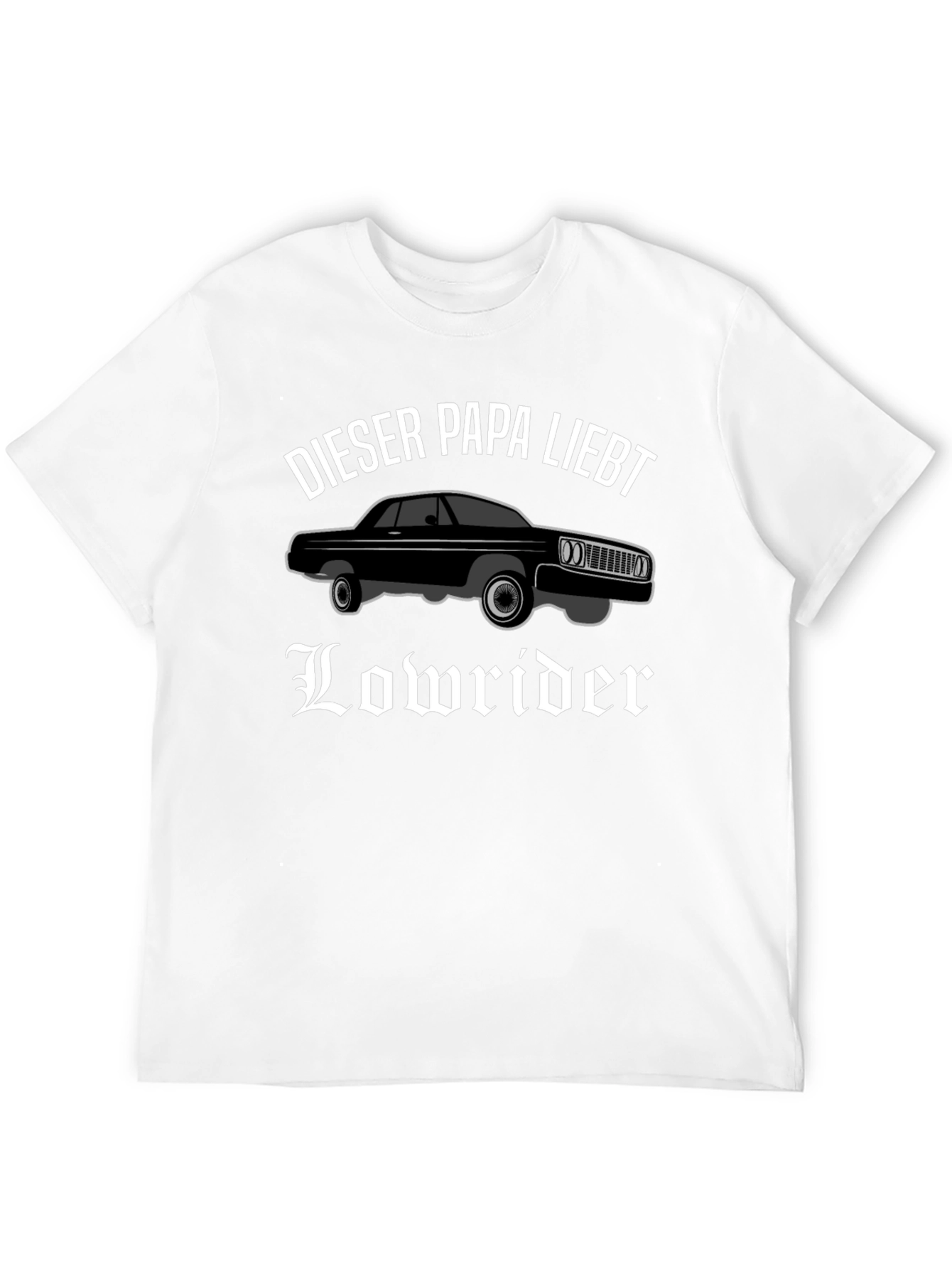 Black Lowrider Dad T-Shirt - Black Car Lover Tee view 12