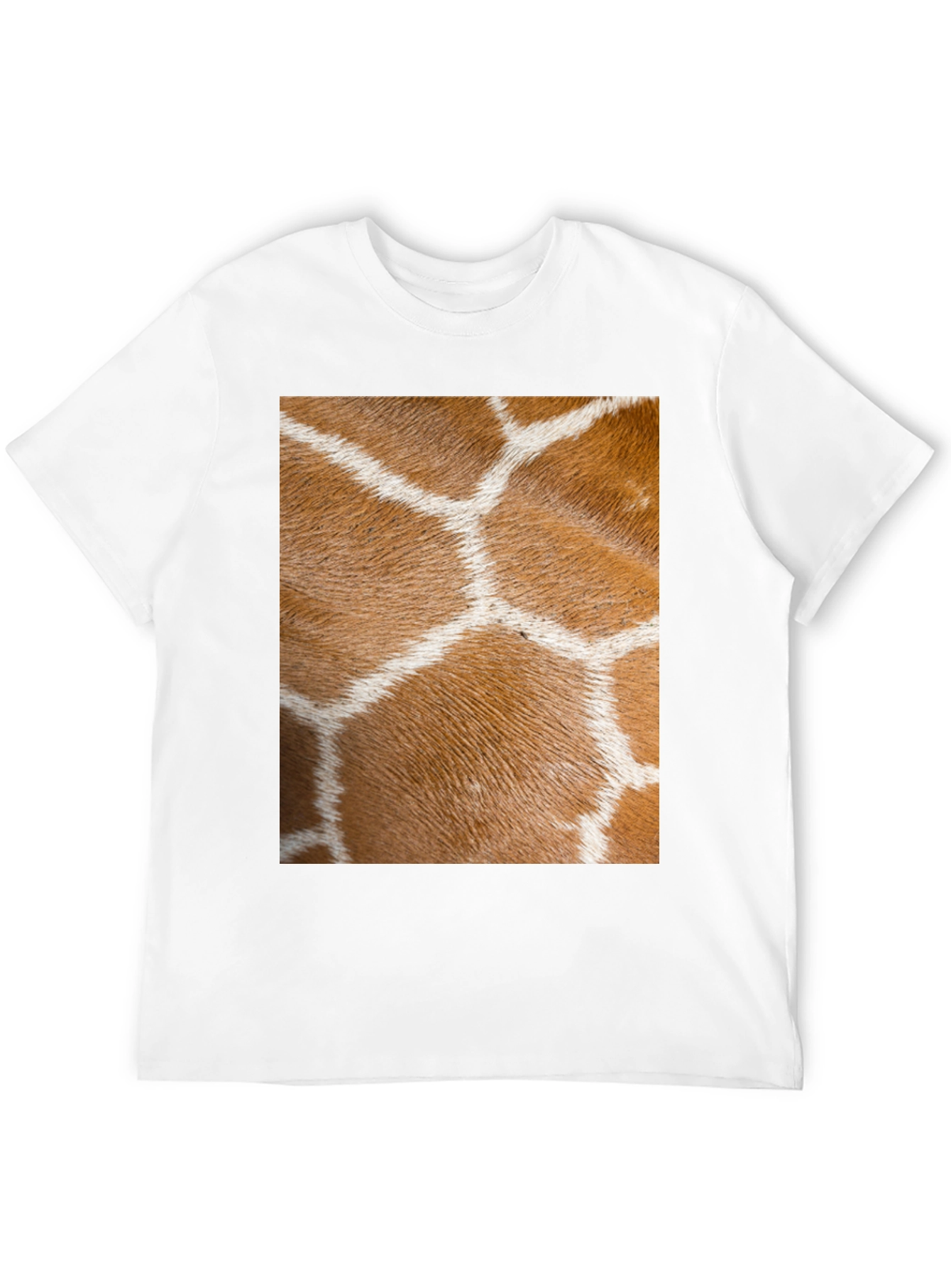 Black Giraffe Print Black T-Shirt view 12