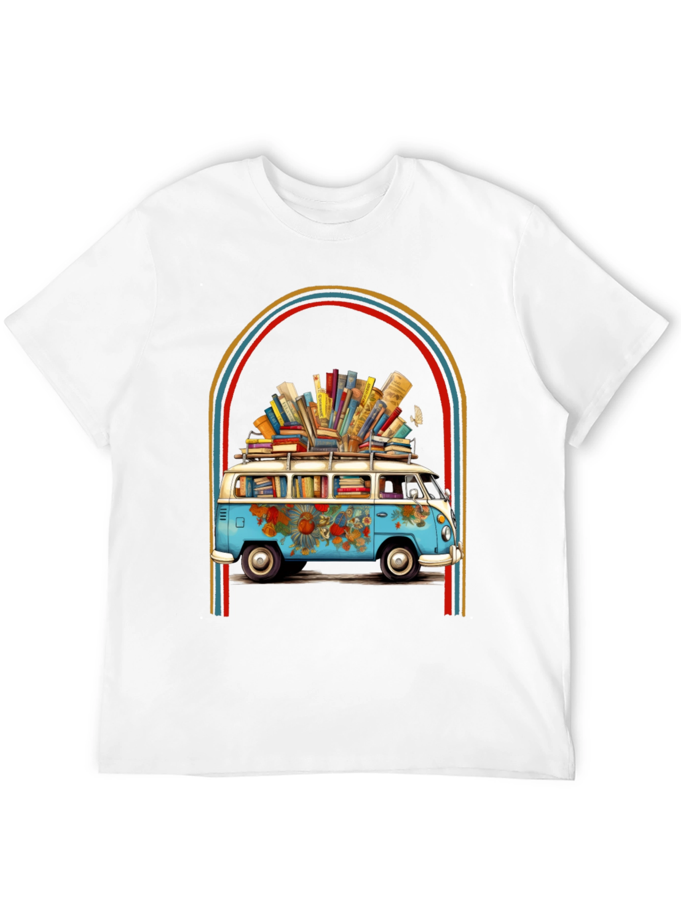 Black Book Lover Retro Van Graphic Tee view 12