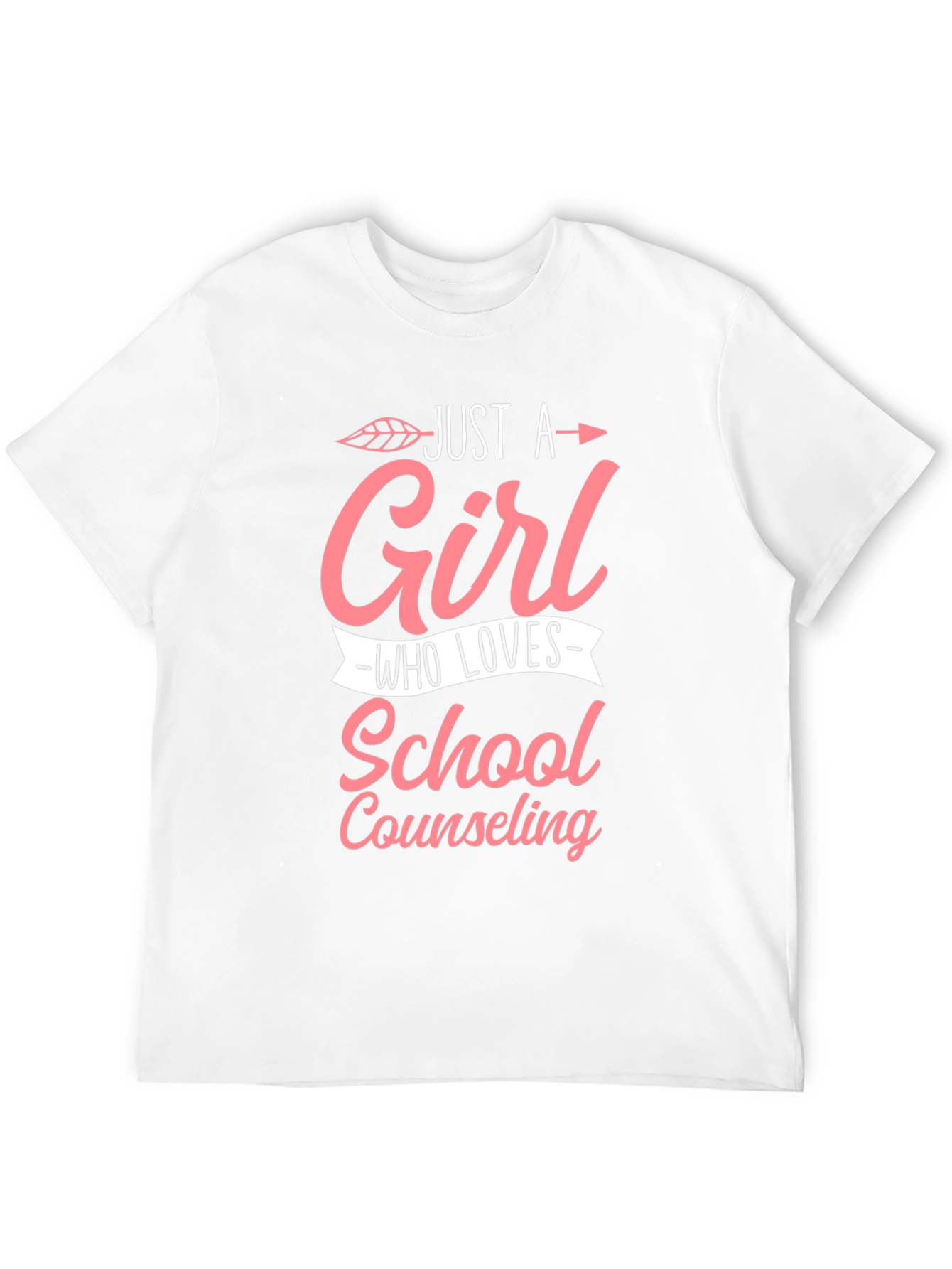 Black Just a Girl Who Loves School Counseling T-Shirt view 12