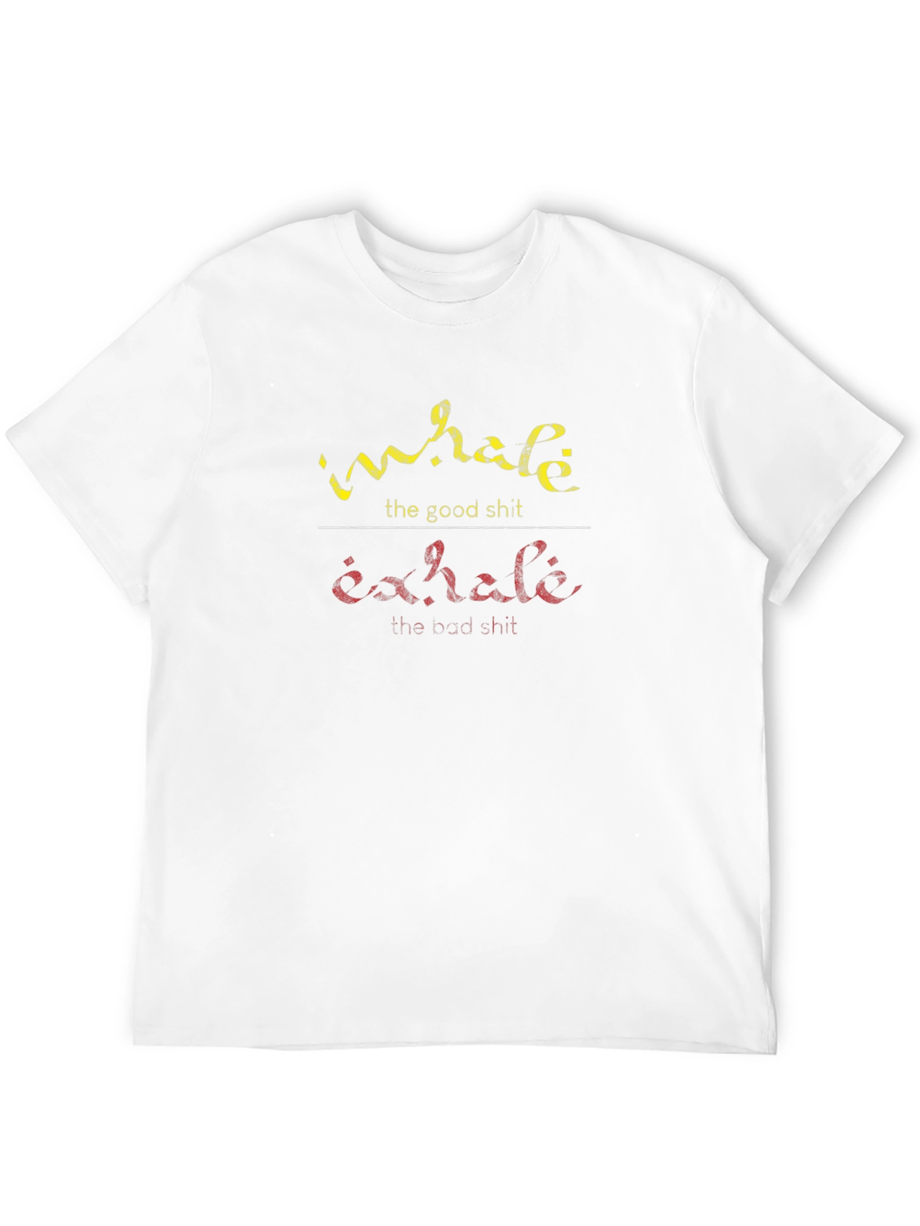 Black Inhale Exhale Graphic Tee - Funny Slogan T-Shirt view 12
