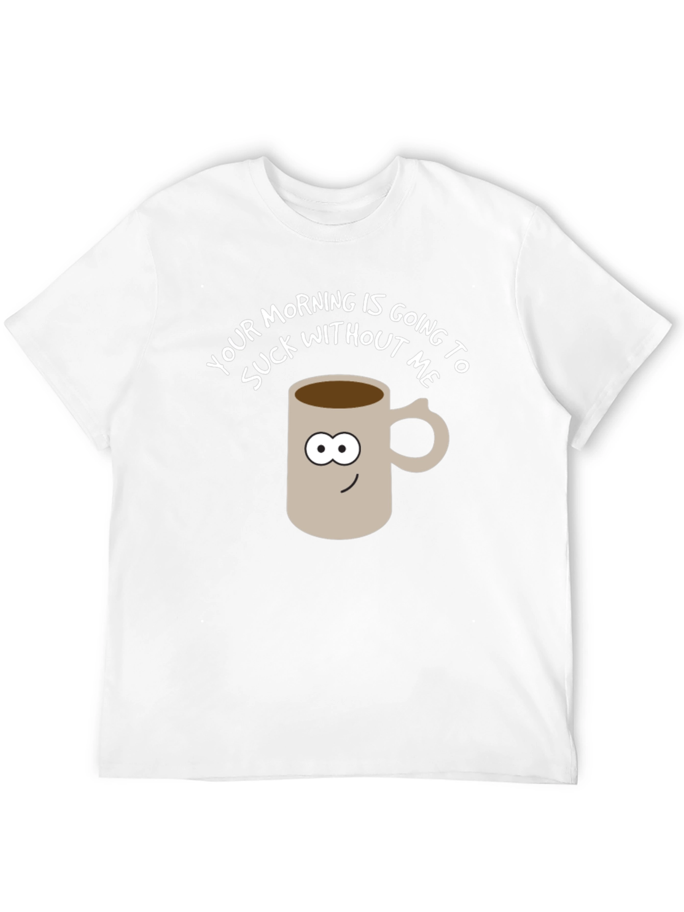 Black Funny Coffee Mug Graphic Tee - Your Morning Sucks! view 12