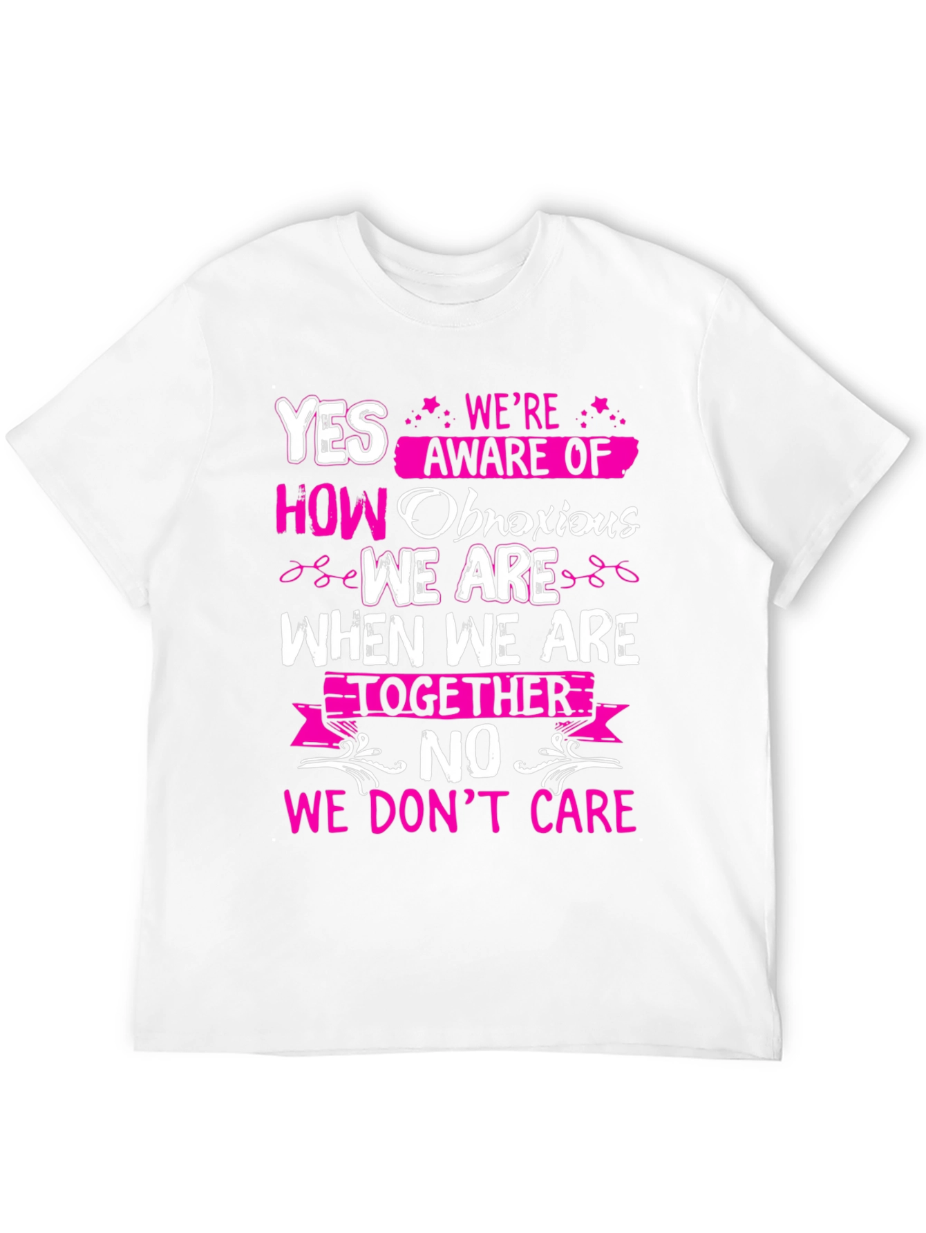 Black Obnoxious Together Graphic Tee view 12