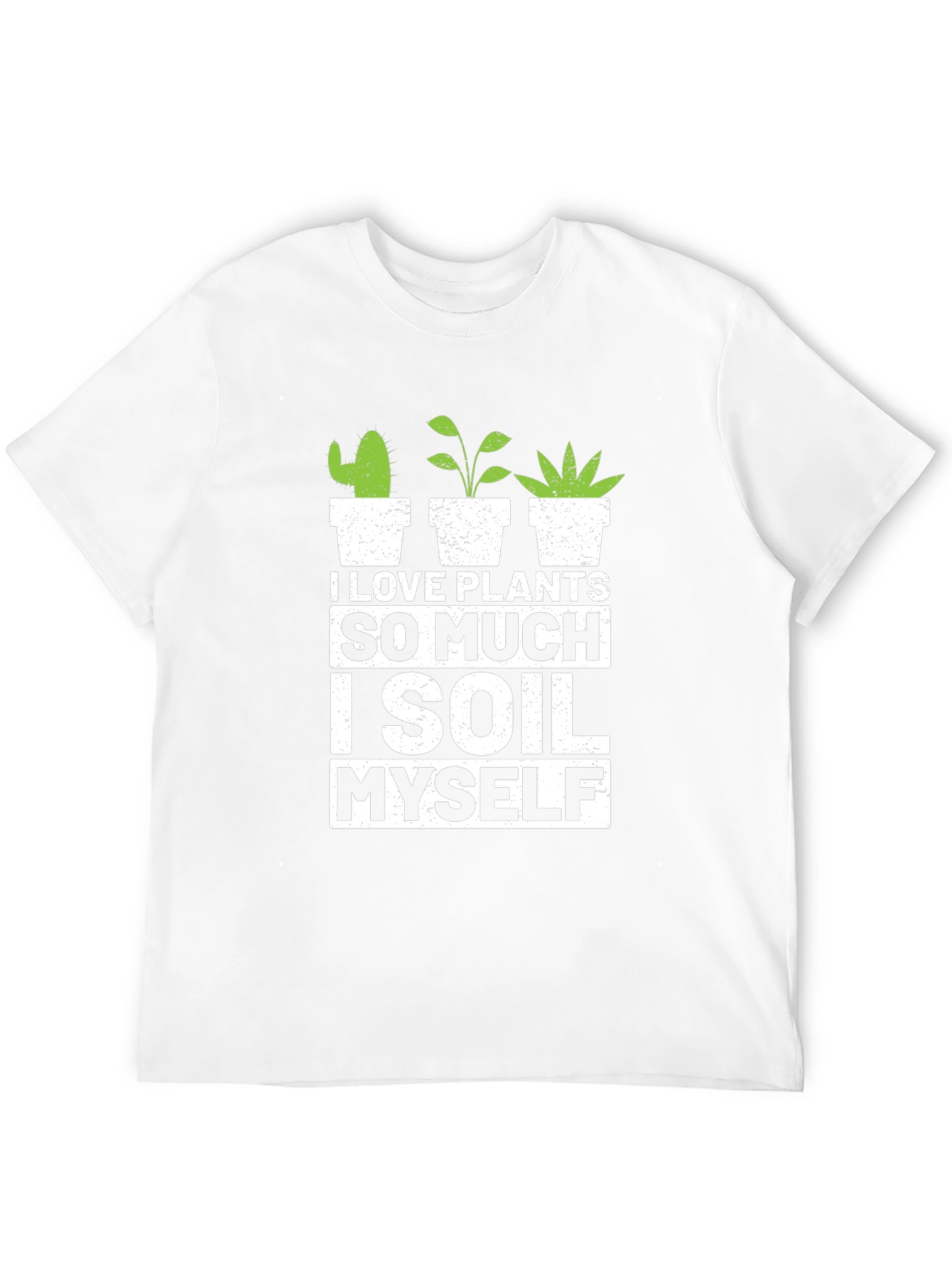 Black I Love Plants T-Shirt - Gardener Humor Tee view 12