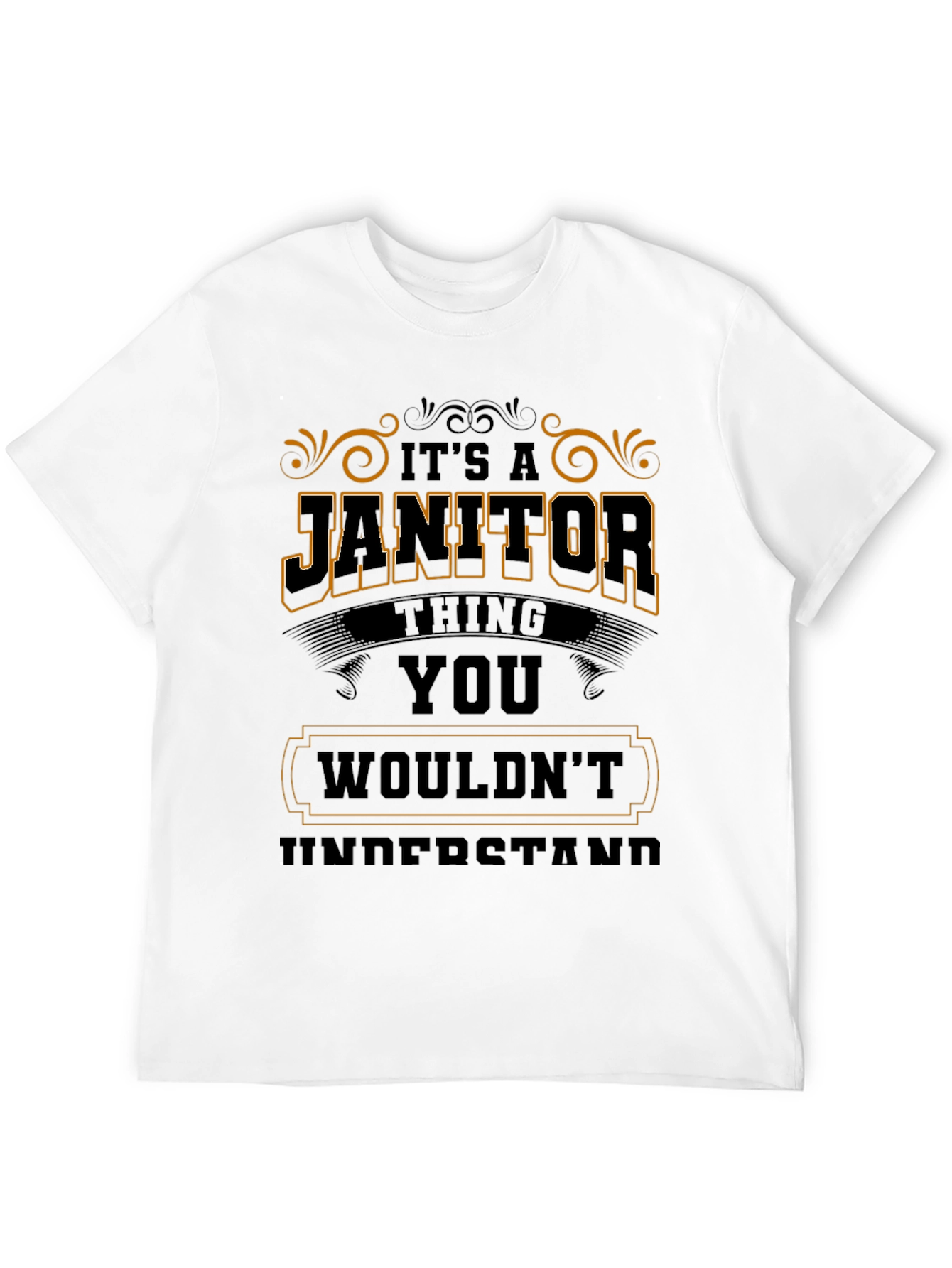 Black Janitor Thing T-Shirt - Funny Janitorial Gift view 12