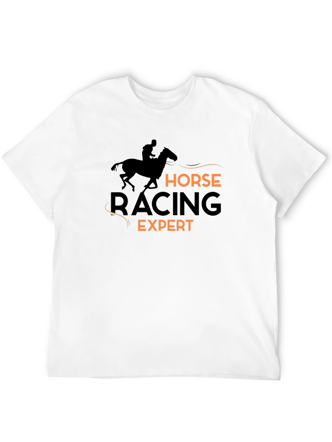 Black Horse Racing Expert Black T-Shirt view 12