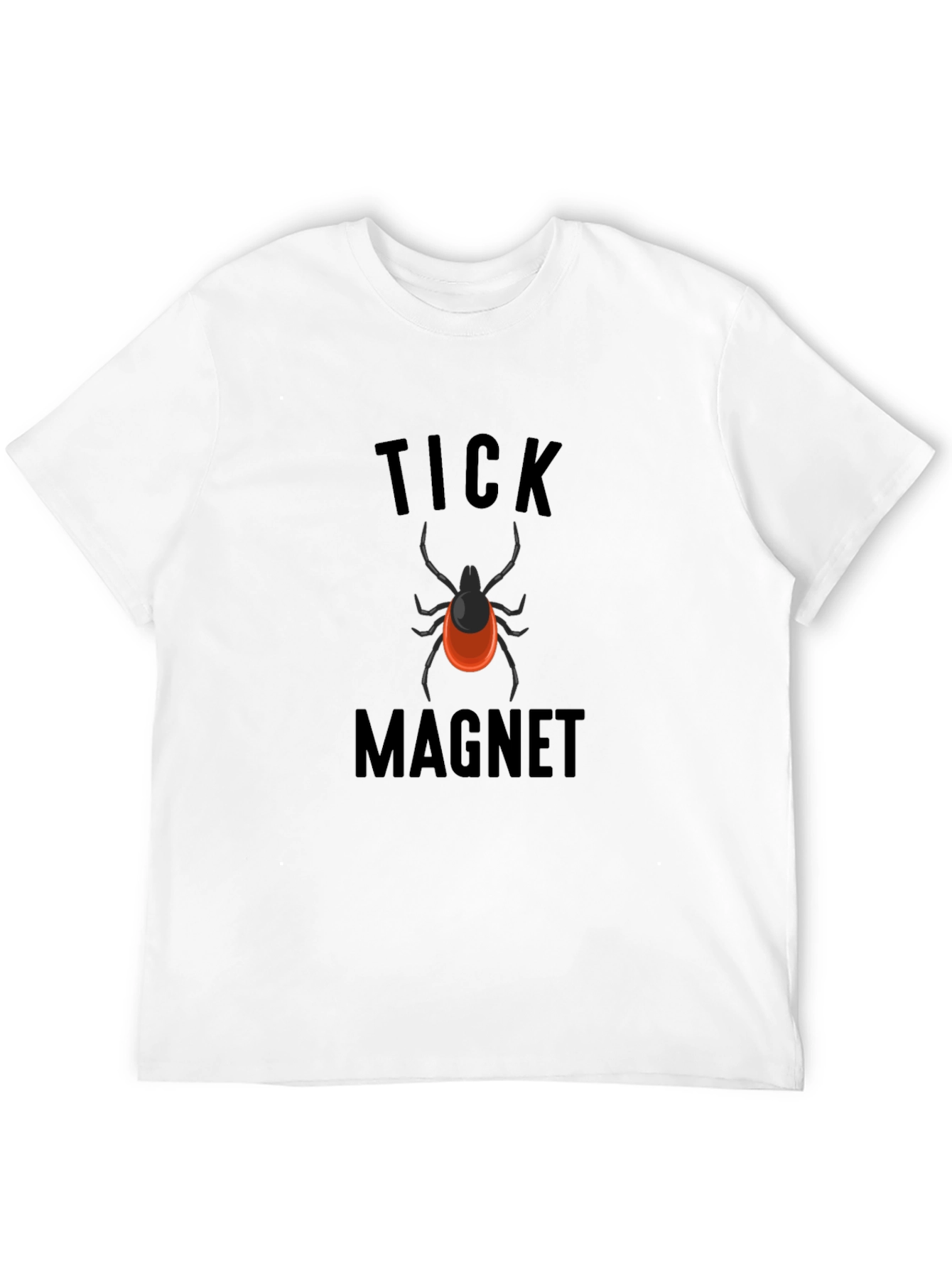 Black Tick Magnet Graphic Tee - Black Cotton view 12