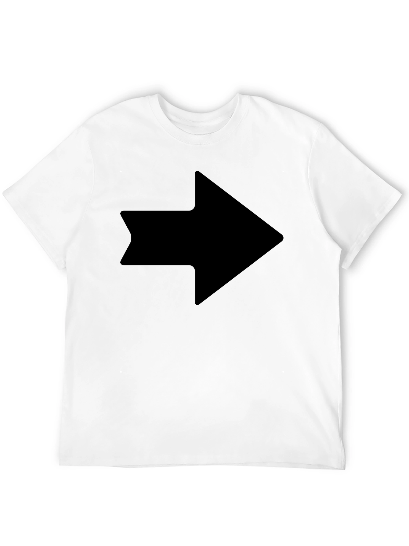 Black Arrow Graphic Tee - Mens Black Cotton T-Shirt view 12