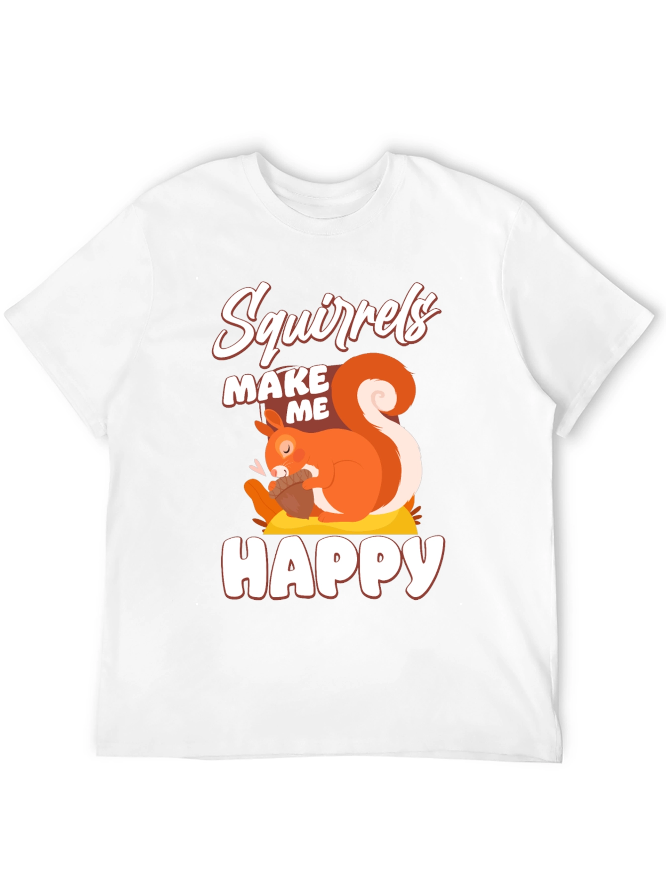 Black Squirrels Make Me Happy Graphic T-Shirt view 12