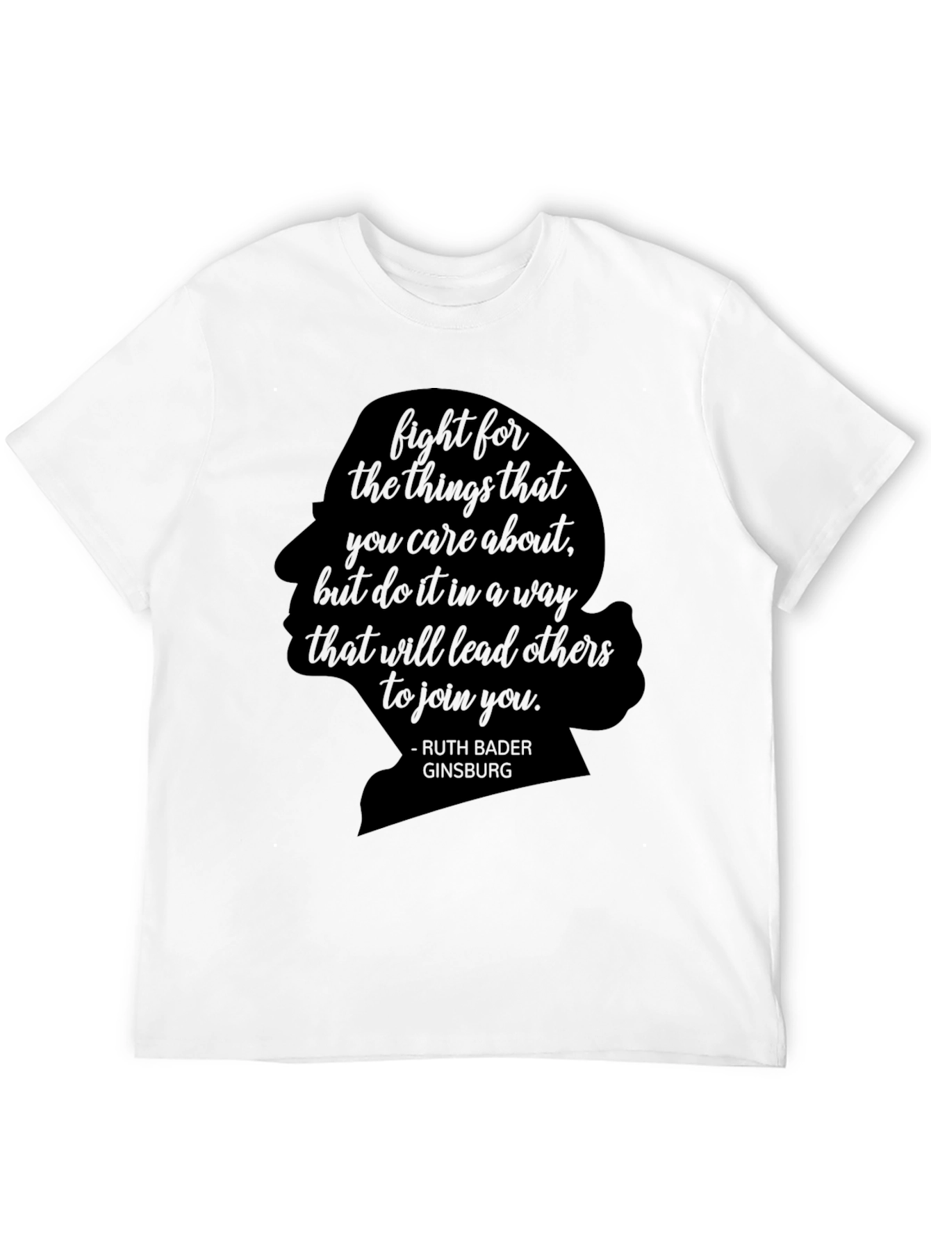 Black Ruth Bader Ginsburg Quote T-Shirt view 12