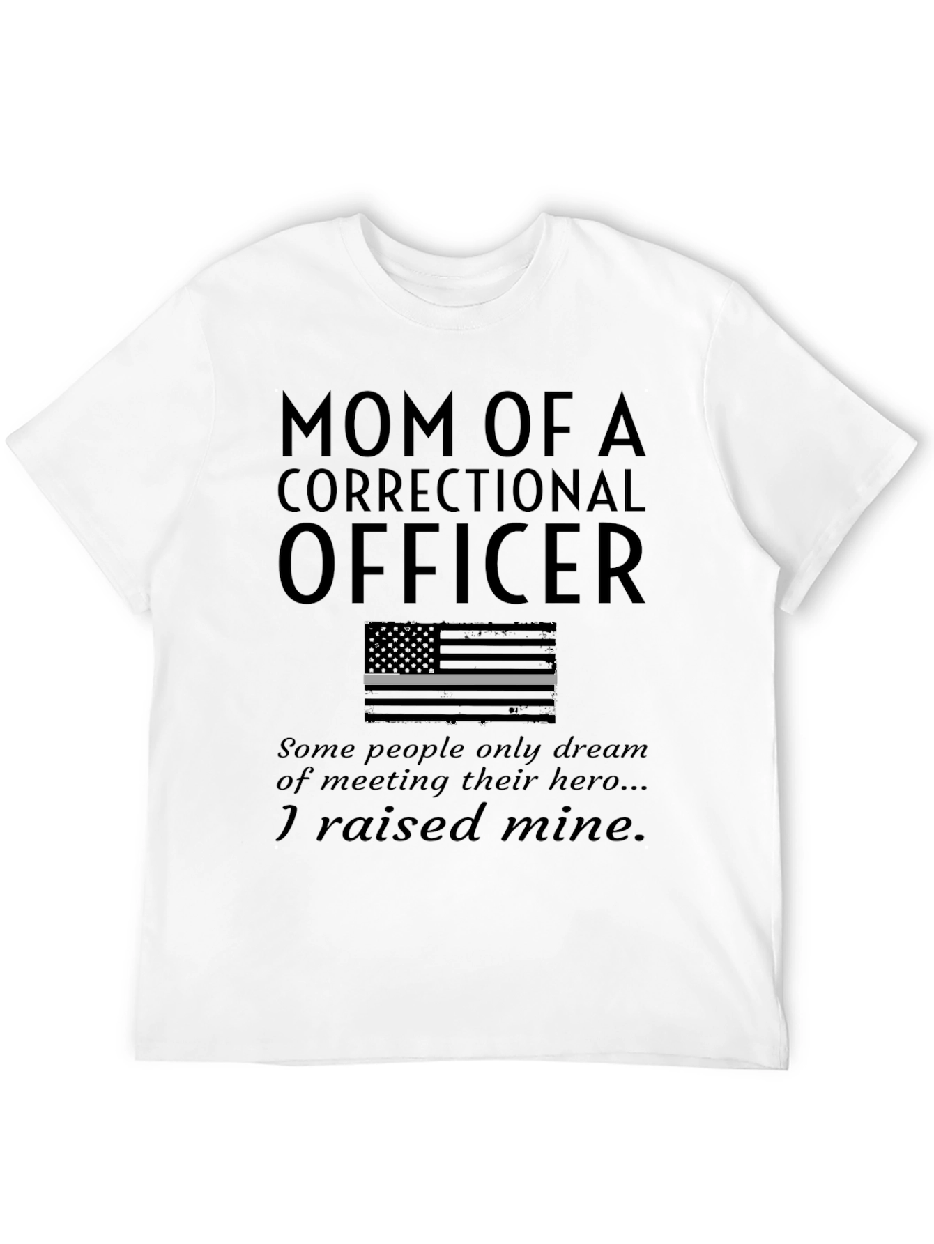 Black Mom of a Correctional Officer T-Shirt Hero view 12