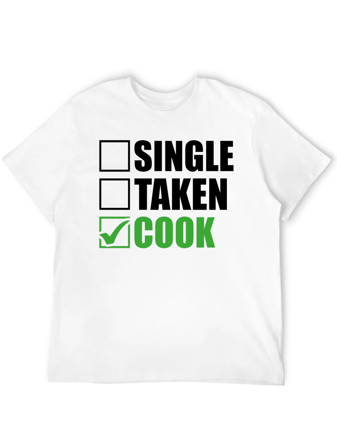 Black Single Taken Cook T-Shirt - Funny Chef Tee view 12