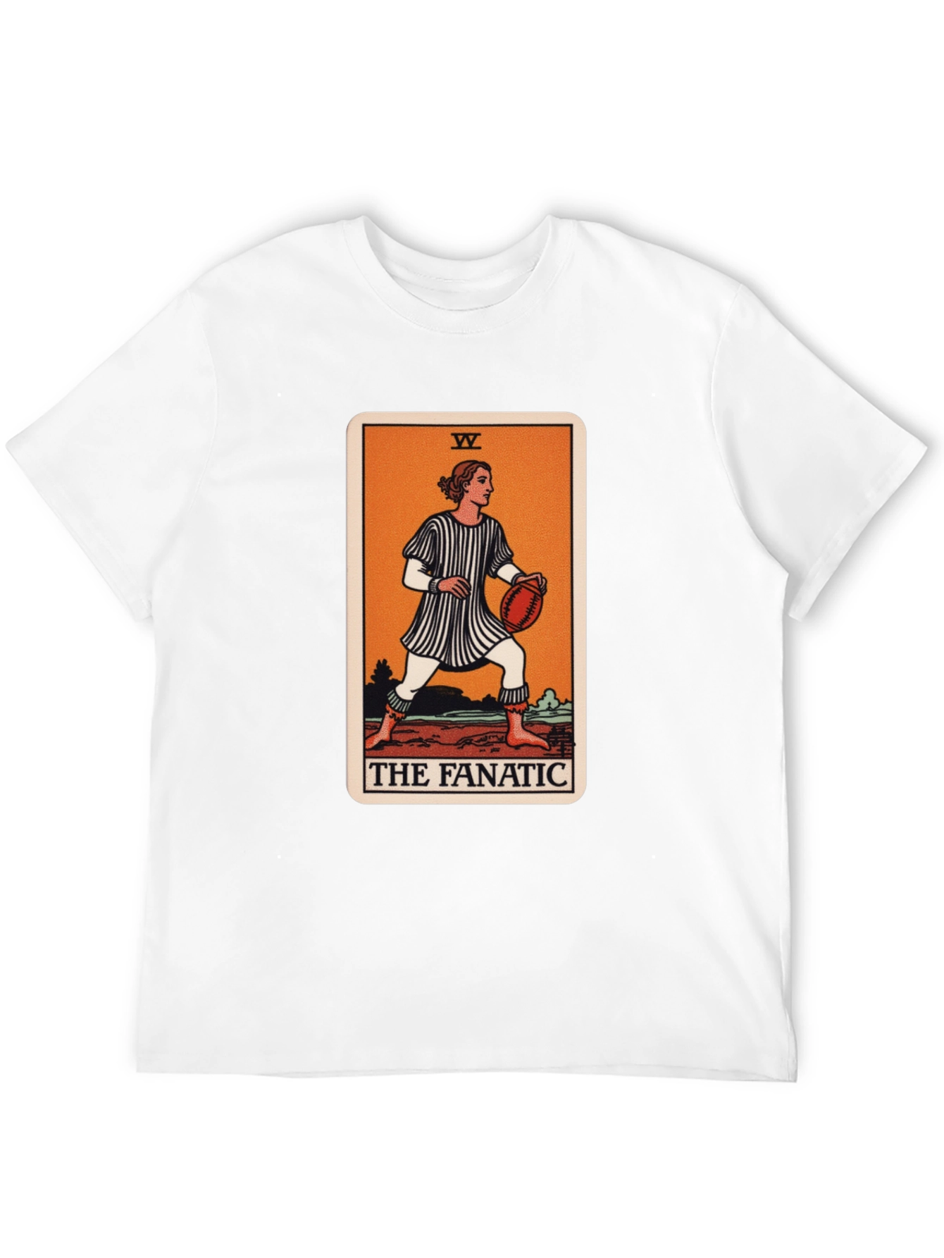 Black The Fanatic Tarot Card Graphic T-Shirt view 12