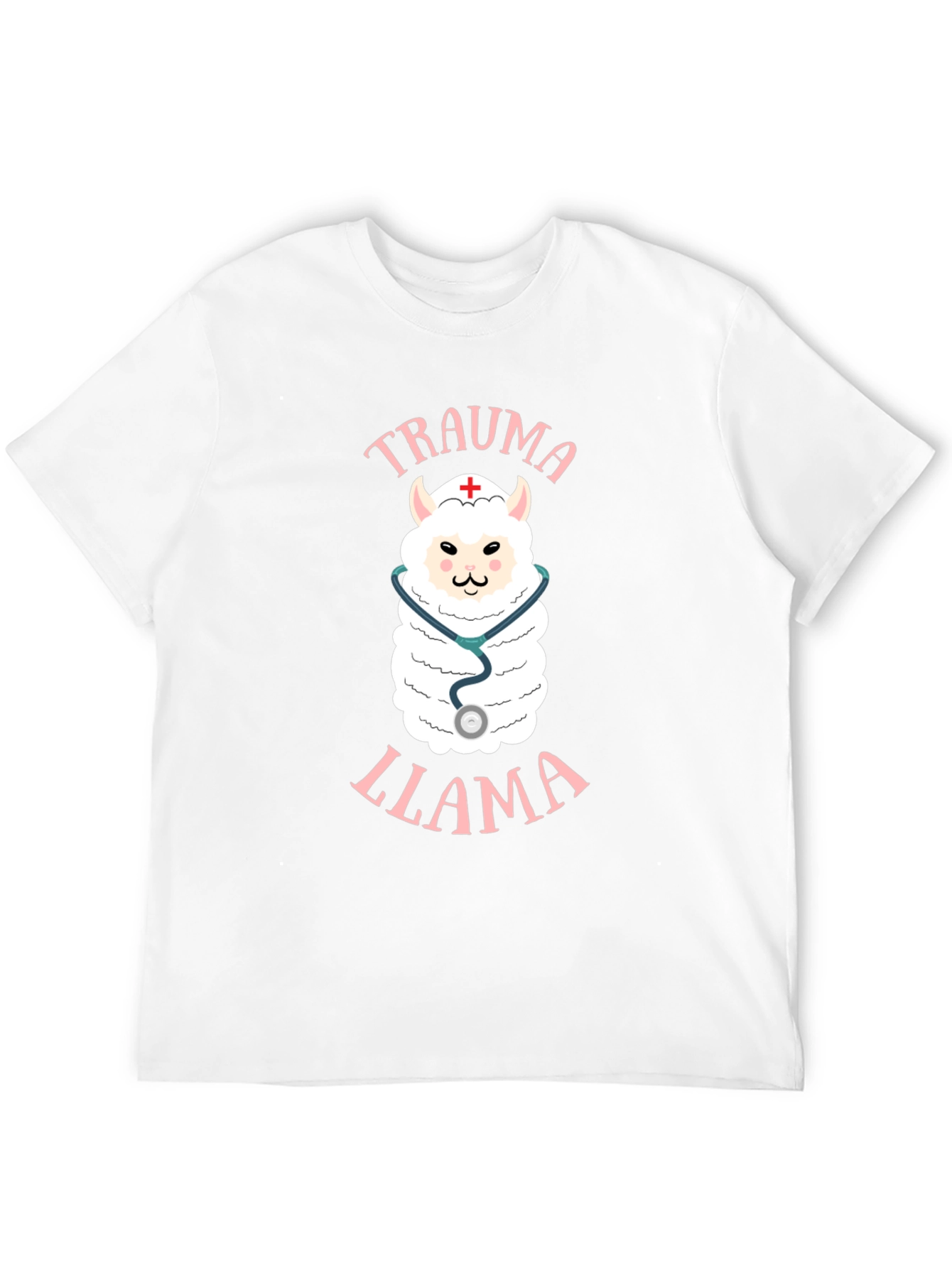 Black Trauma Llama T-Shirt - Nurse Alpaca Tee view 12