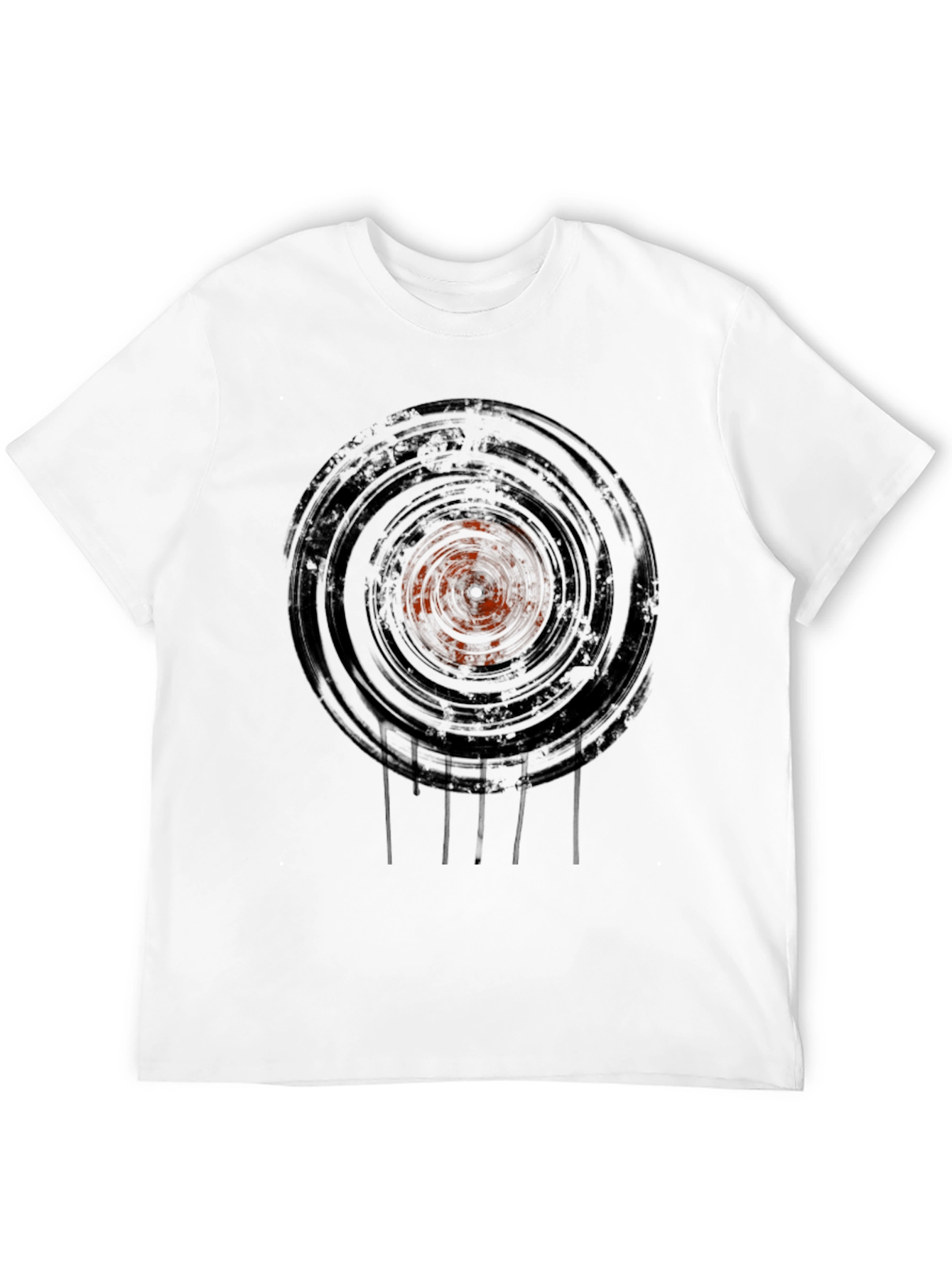 Black Vinyl Record Graphic Tee - Black view 12