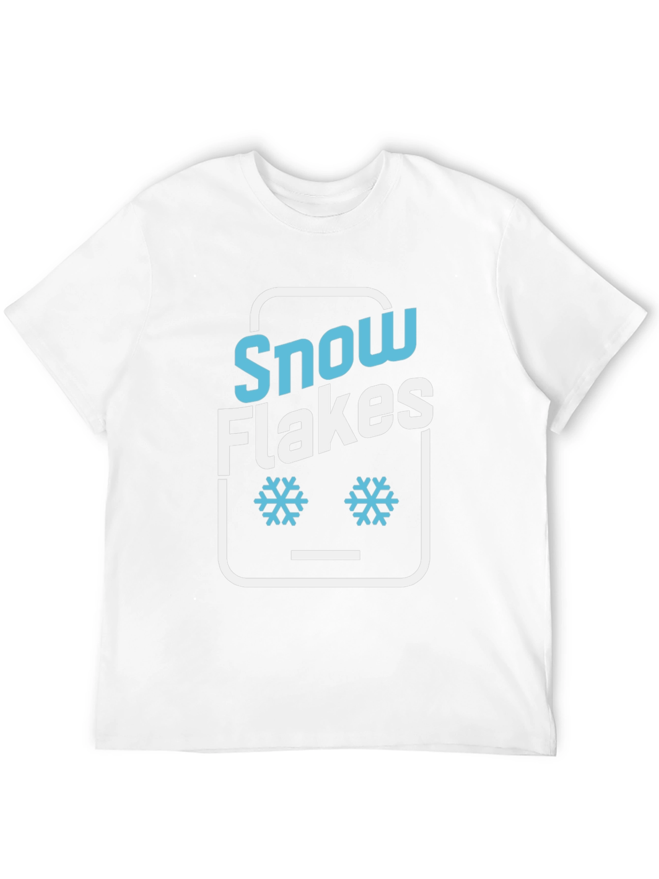 Black Snowflakes Graphic Tee - Fun Winter Design view 12