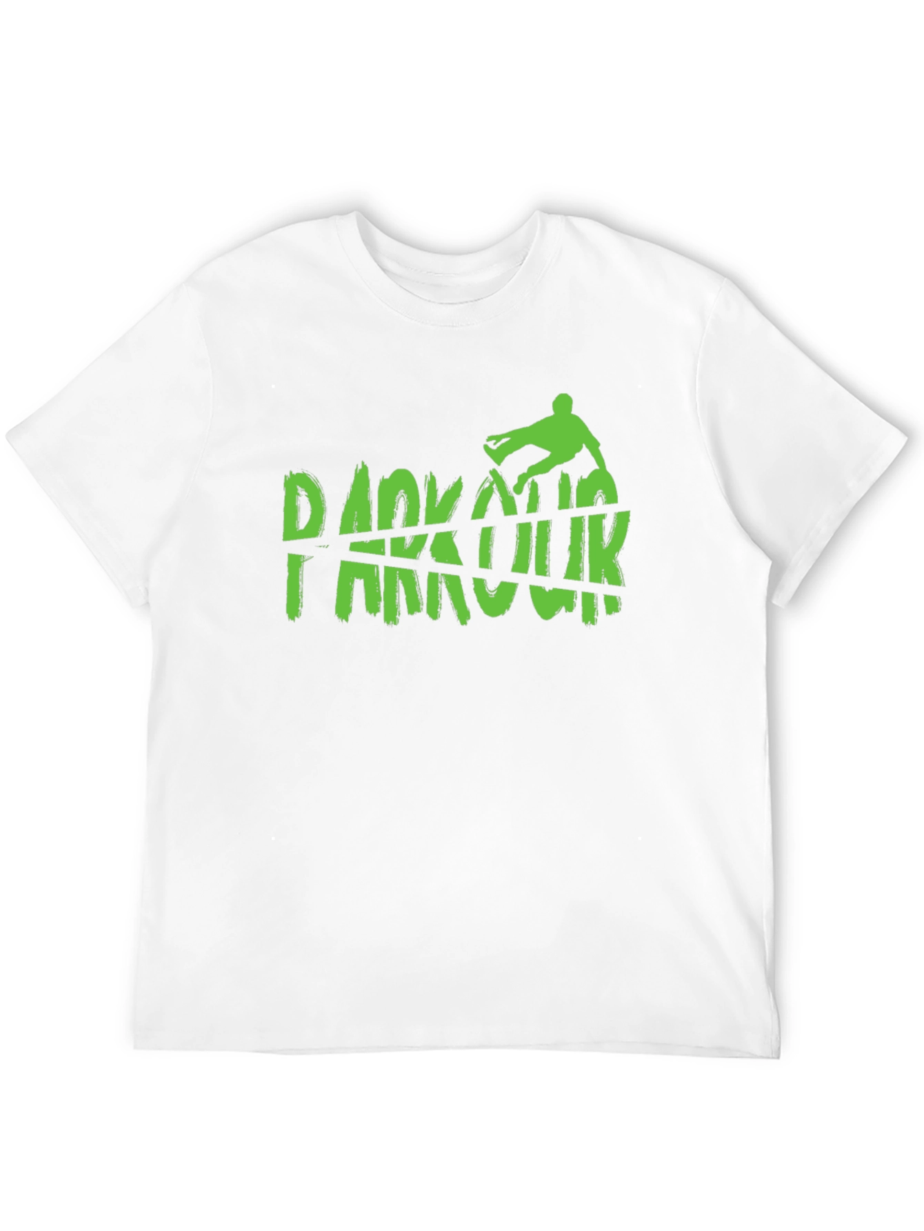 Black Parkour Graphic Black T-Shirt view 12