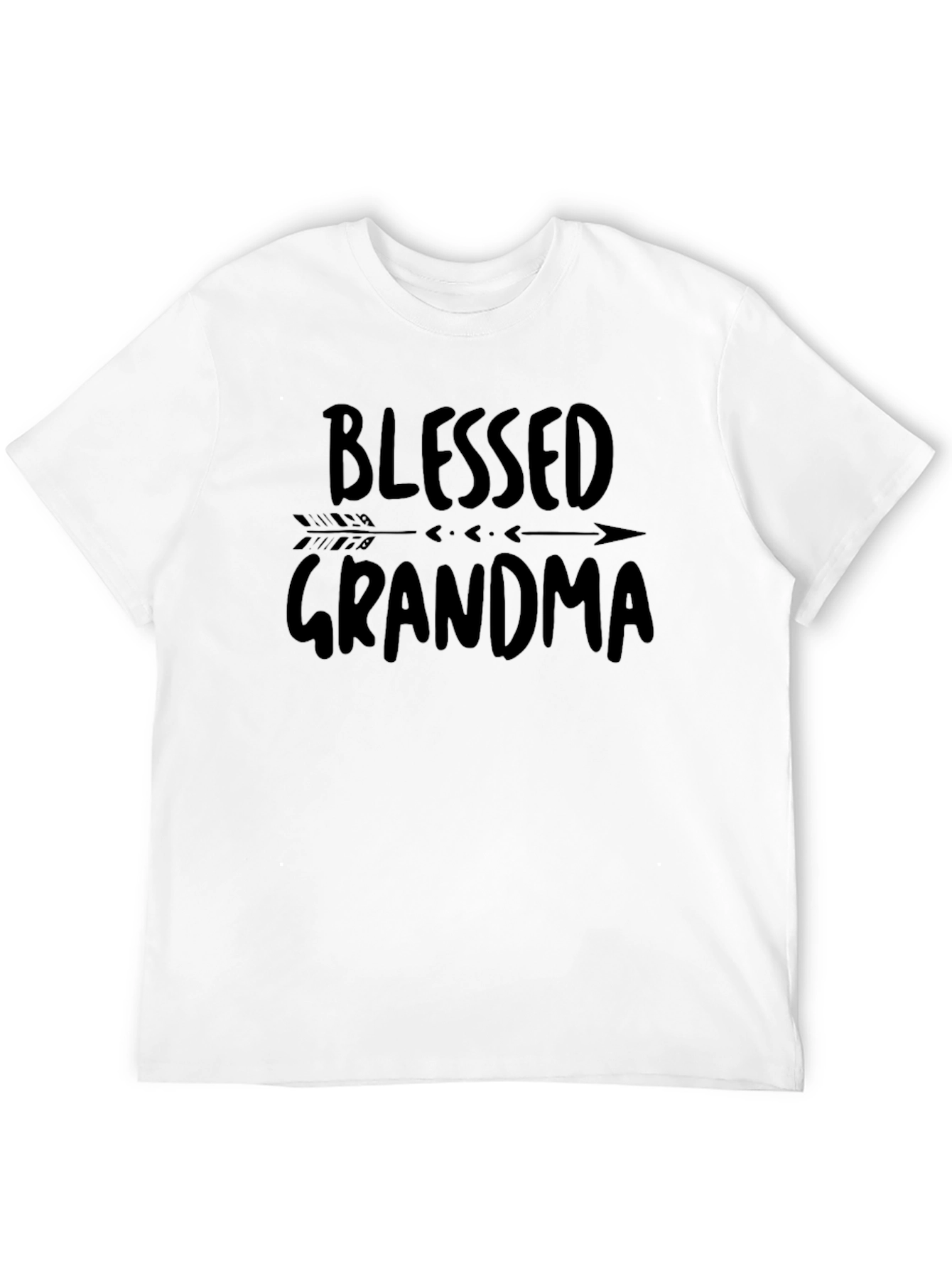 Black Blessed Grandma Black Graphic Tee view 12