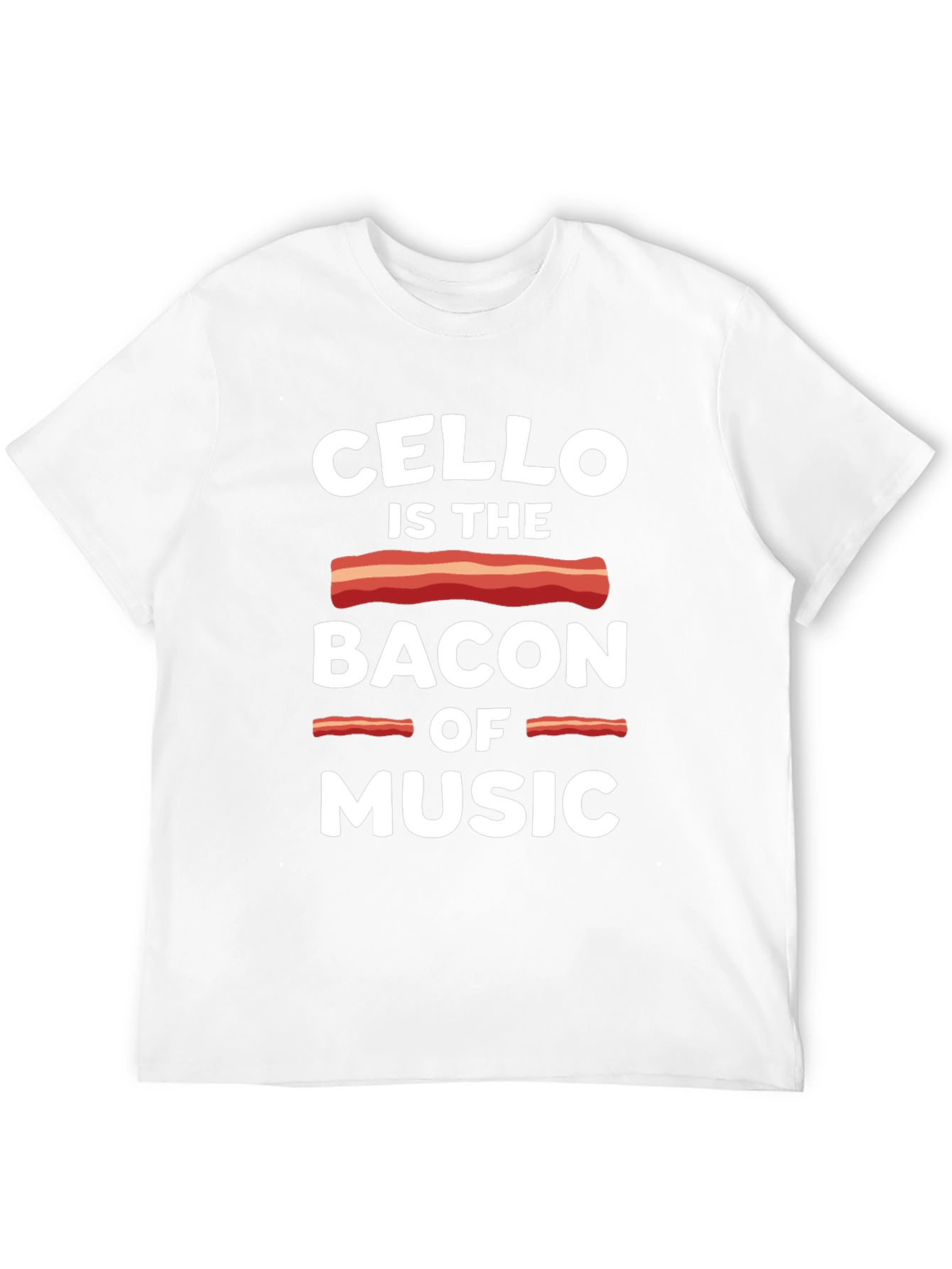 Black Cello is the Bacon of Music Funny T-Shirt view 12