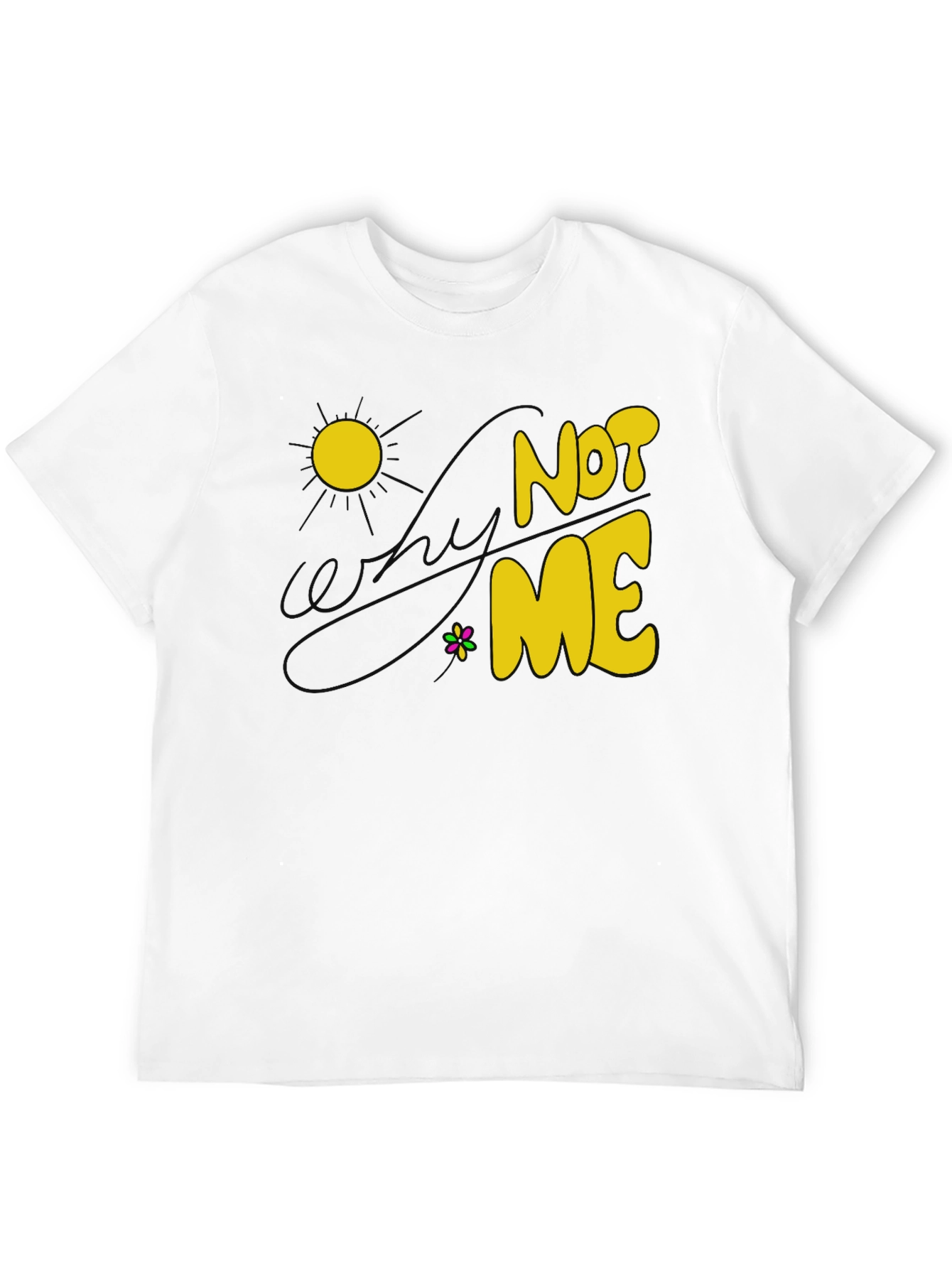 Black Not Me Graphic T-Shirt - Sunny Day Design, Cotton Blend view 12