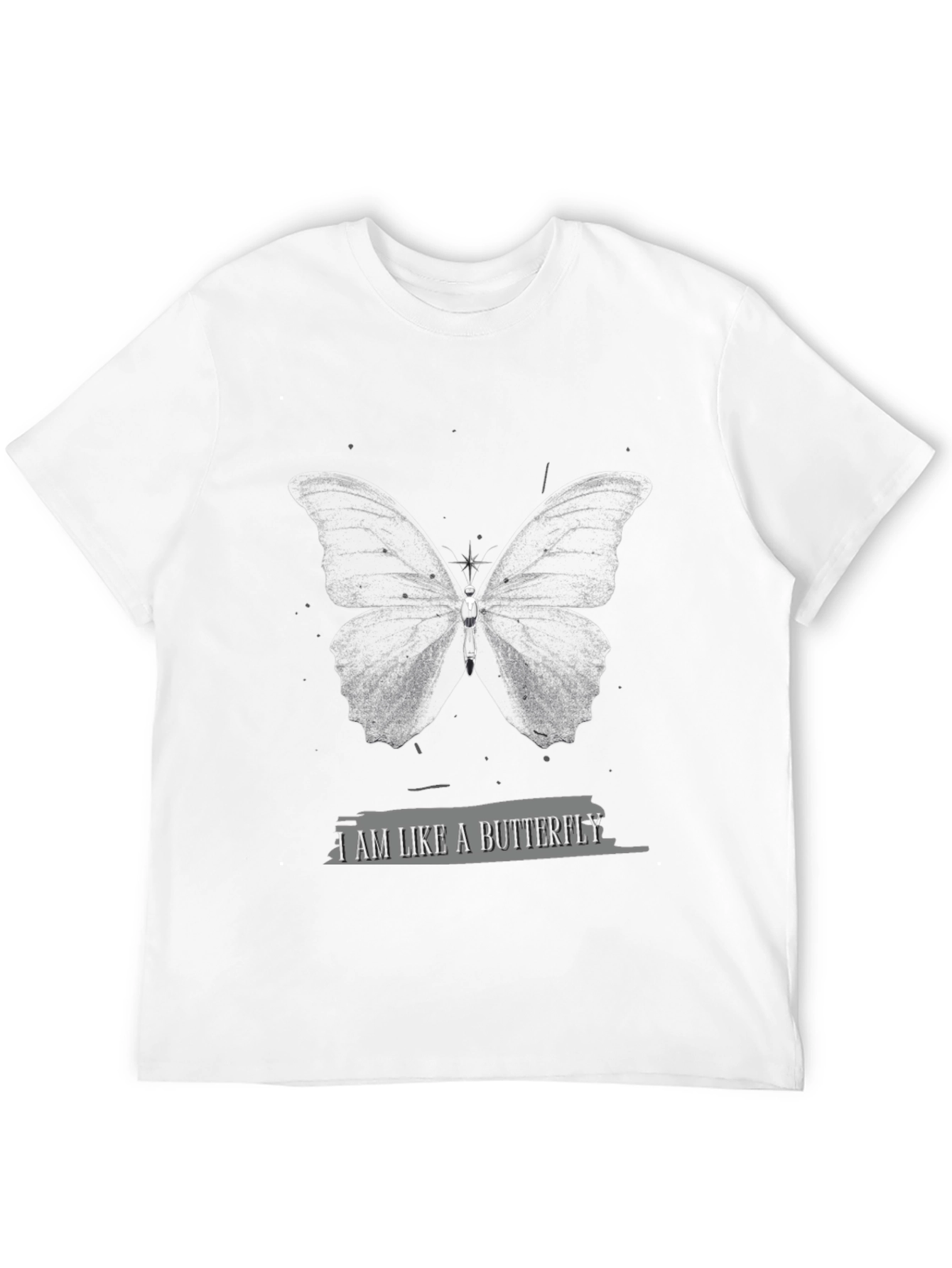 Black Butterfly Graphic Black Tee view 12
